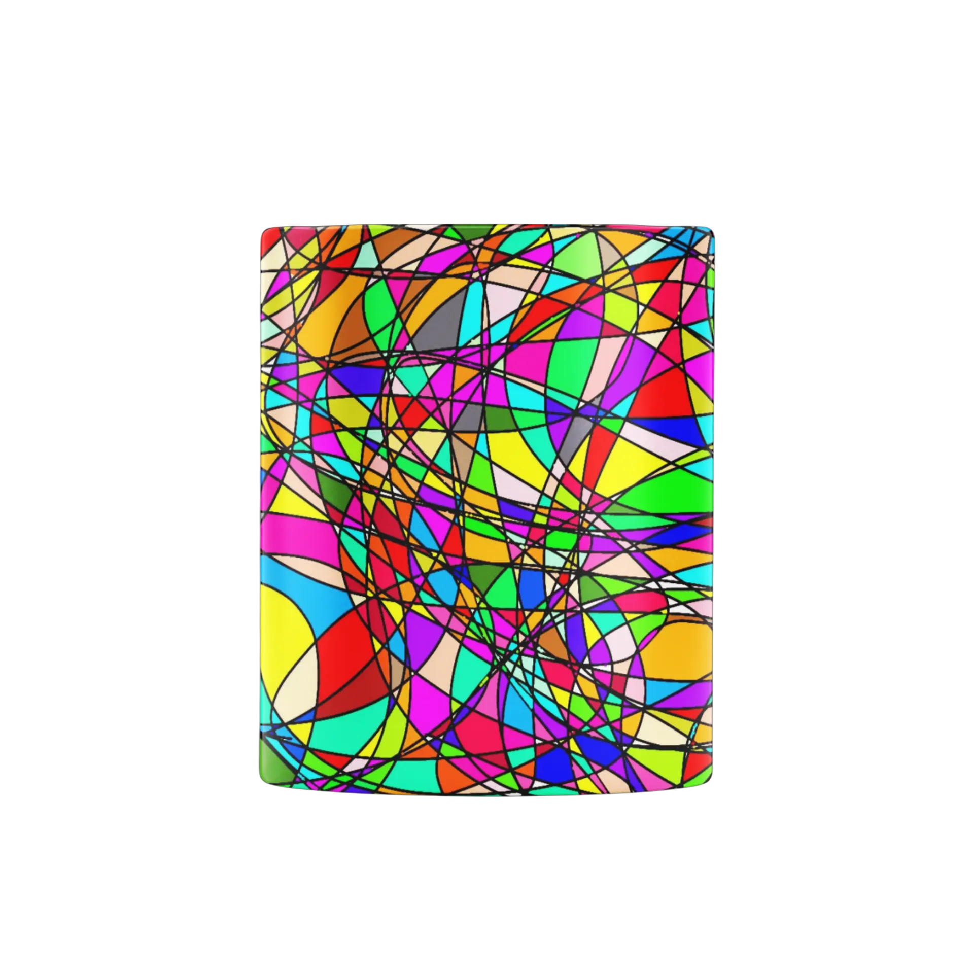 Caneca Estampa Abstrata Colorida 325ml - Imagem 2