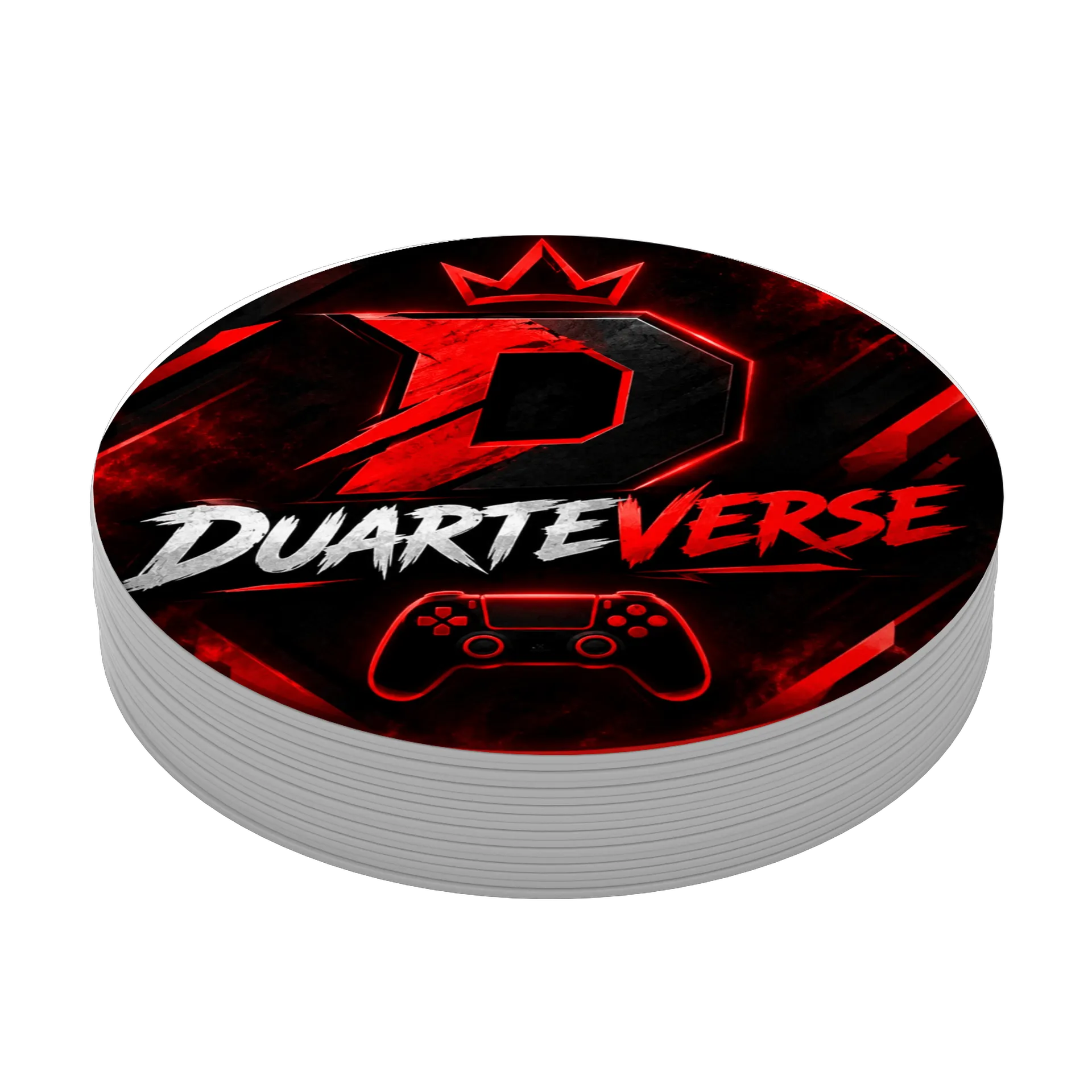Porta-copo MDF Duart Verse Estampa Vermelha de Guilherme Duarte  — imagem 3 de 3