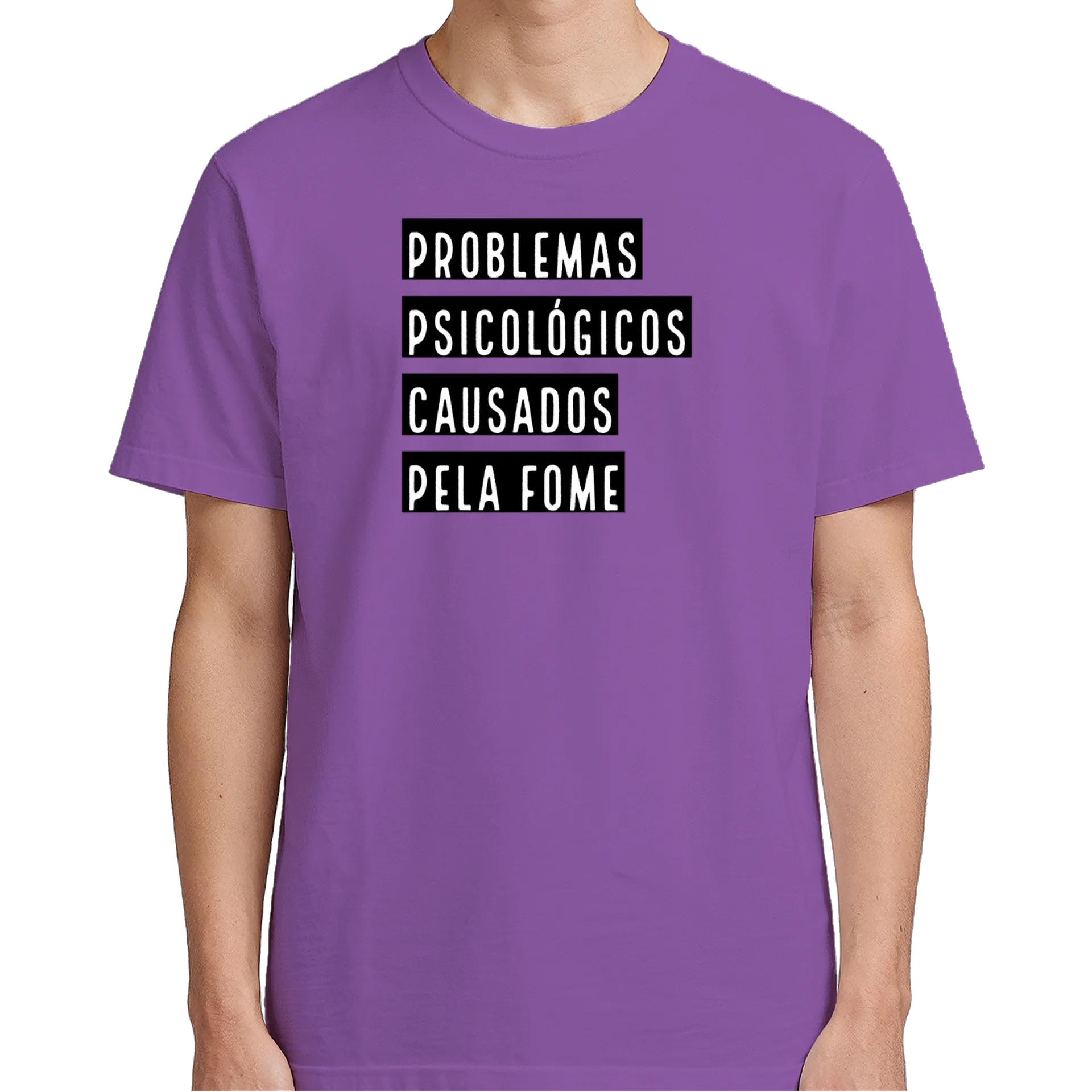 Camiseta Estampa Tipográfica Problemas Psicológicos 100% - Imagem 5