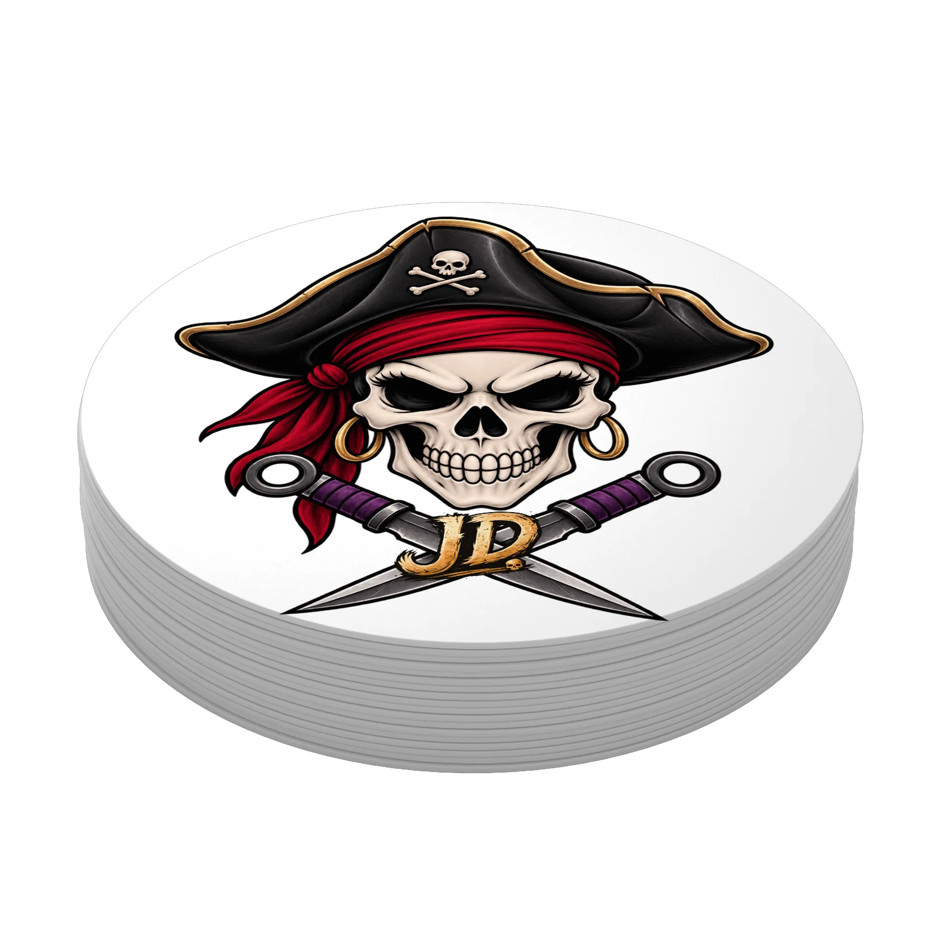 Porta-copos Emblema Pirata - Caveira - Imagem 4