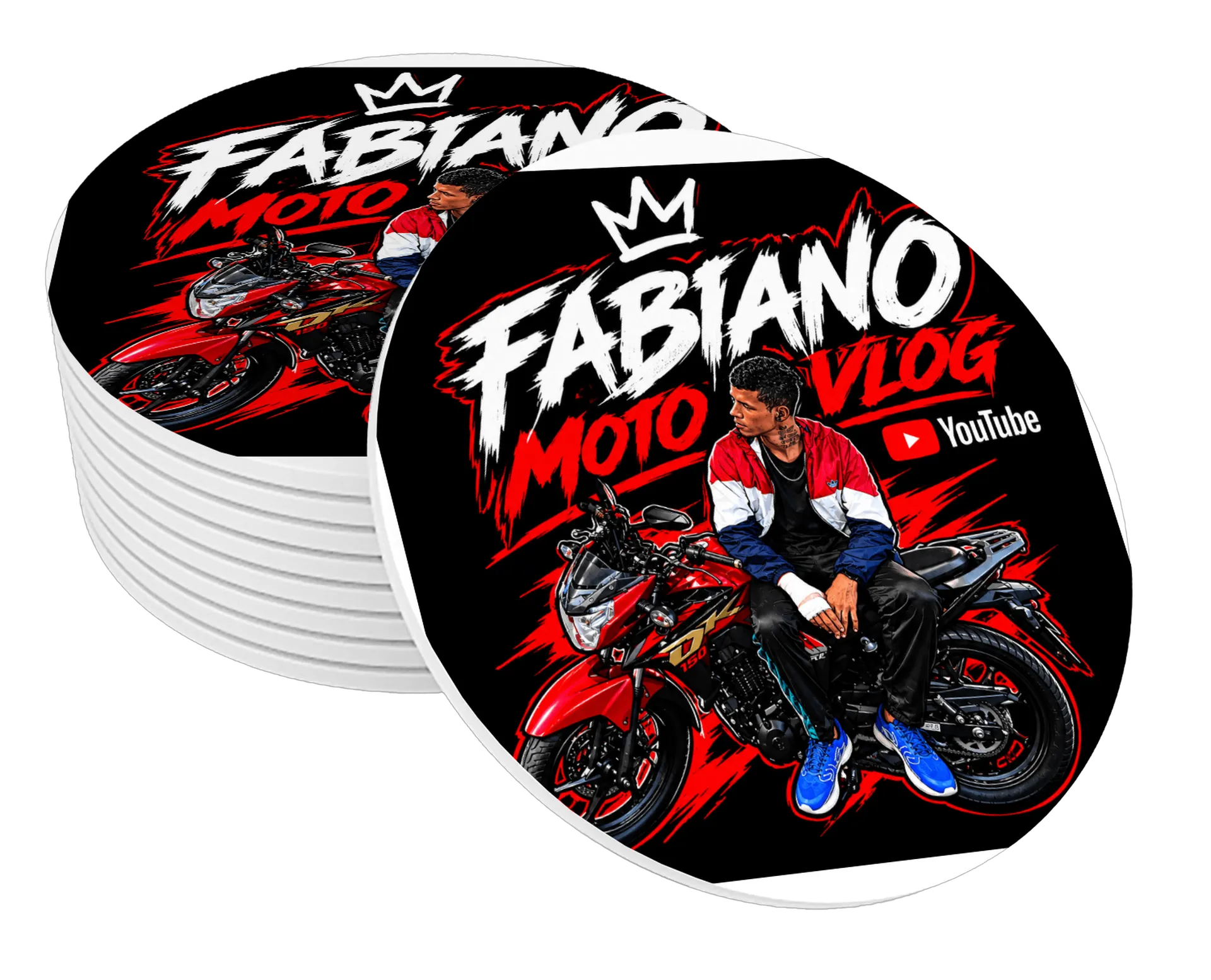 Porta-copos personalizado de fabianomotovlog — imagem 1 de 3