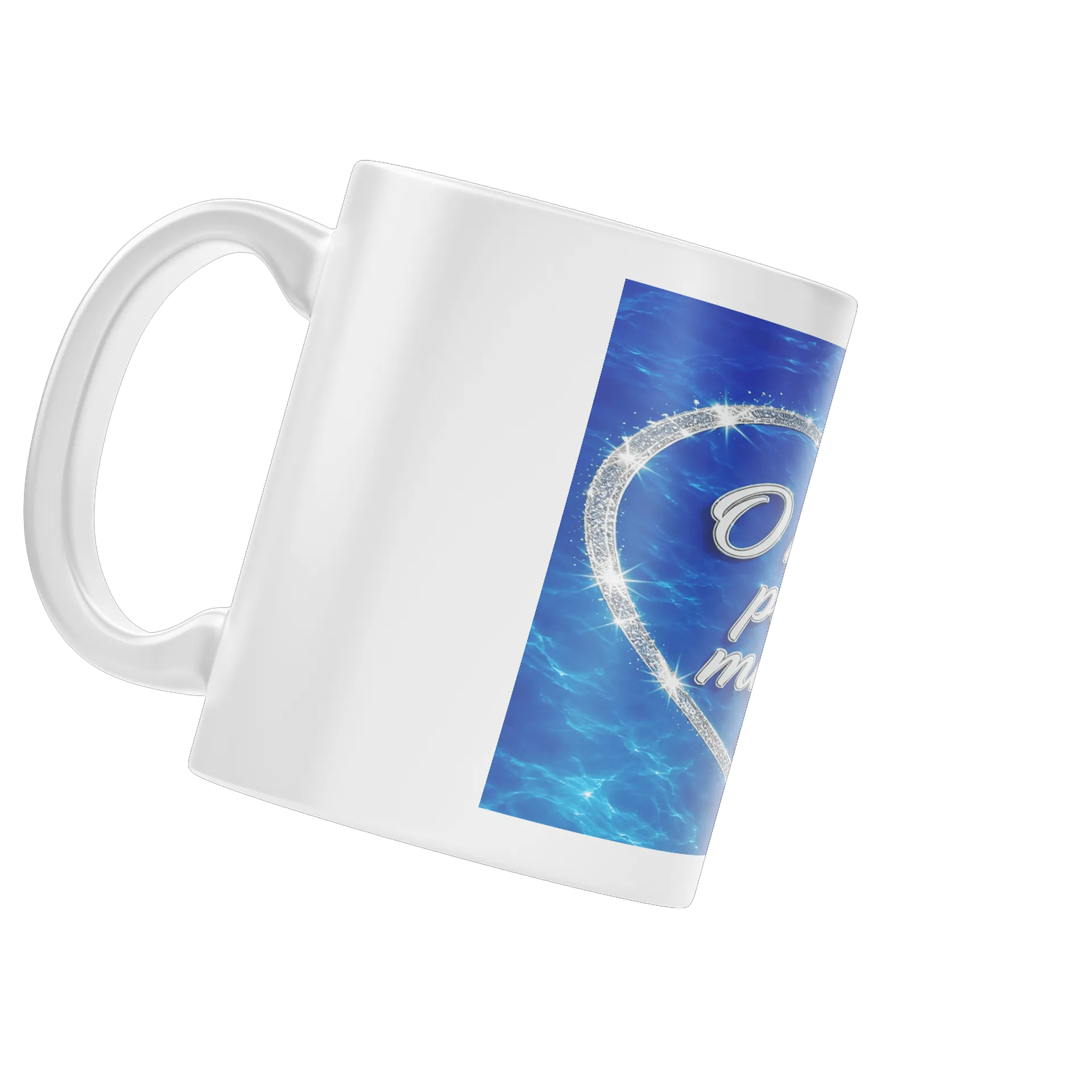 Caneca Porcelana Amor no Coração 325ml - Imagem 4