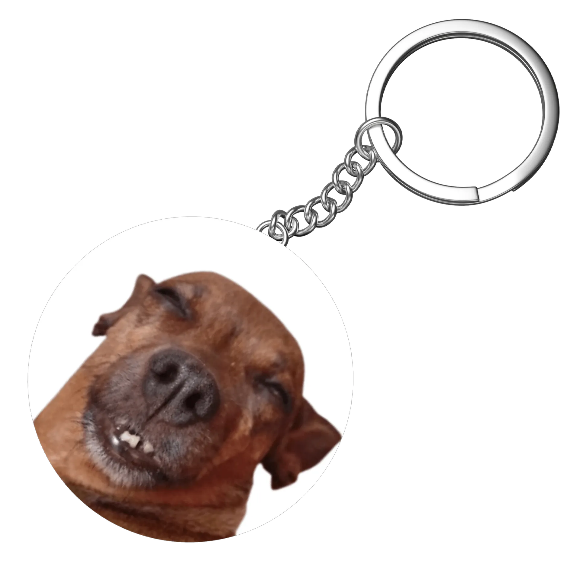 Chaveiro MDF Meg Sorridente 5x5cm - Imagem 4