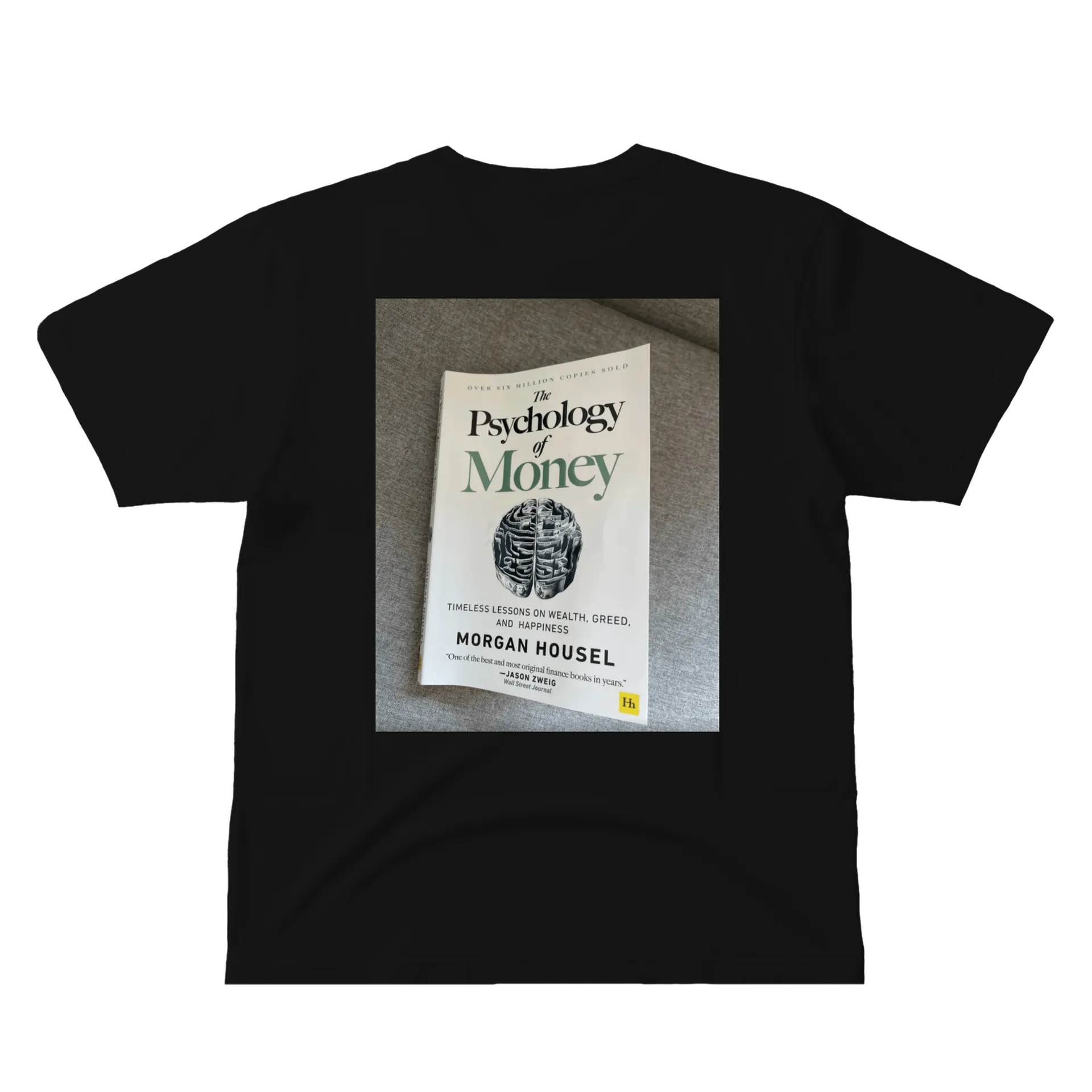 Camiseta Psicologia do Dinheiro Cérebro com Cédulas 100% de Luiza — imagem 2 de 6