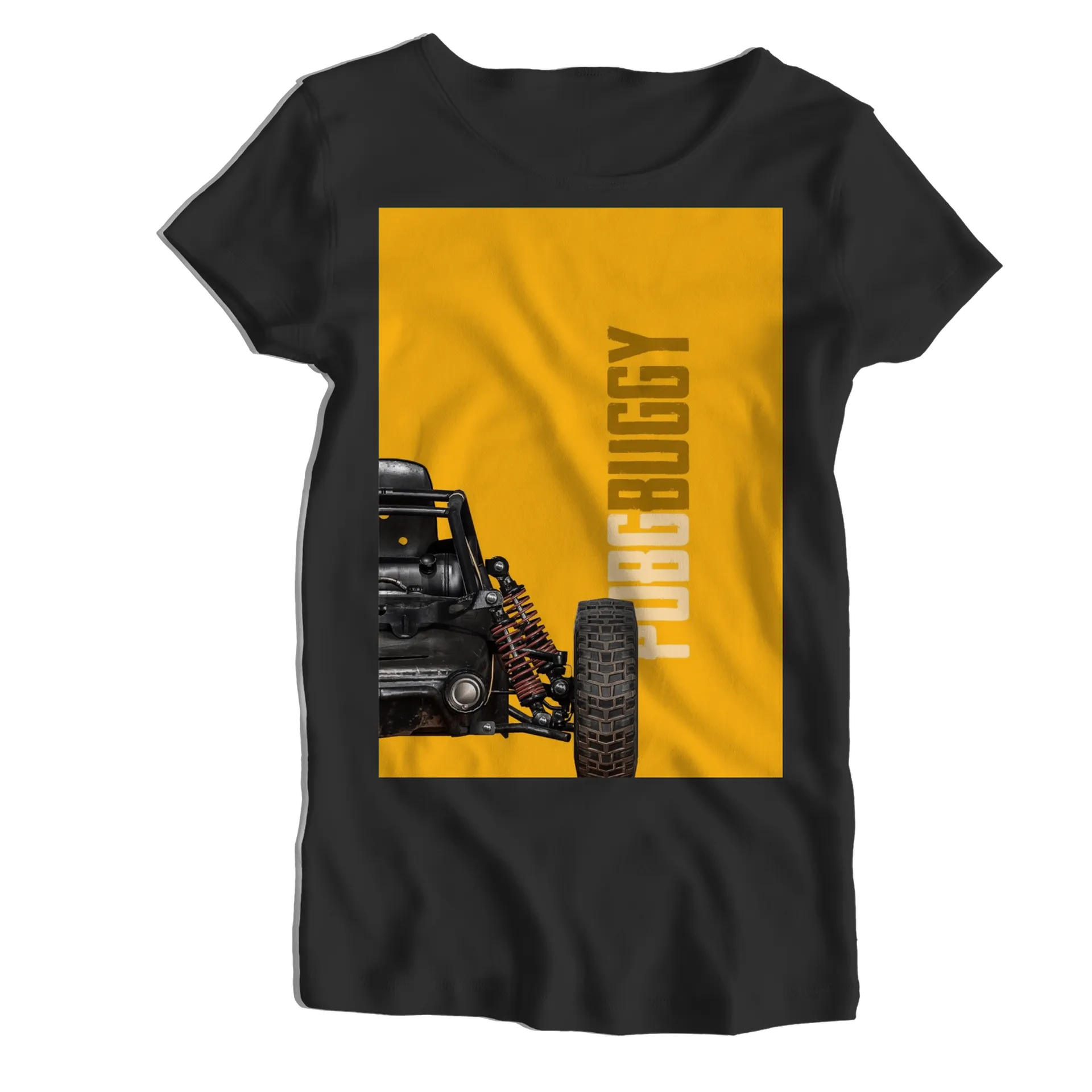 Camiseta Babylook Carro Off-Road Estampa Tipográfica 100% - Imagem 1