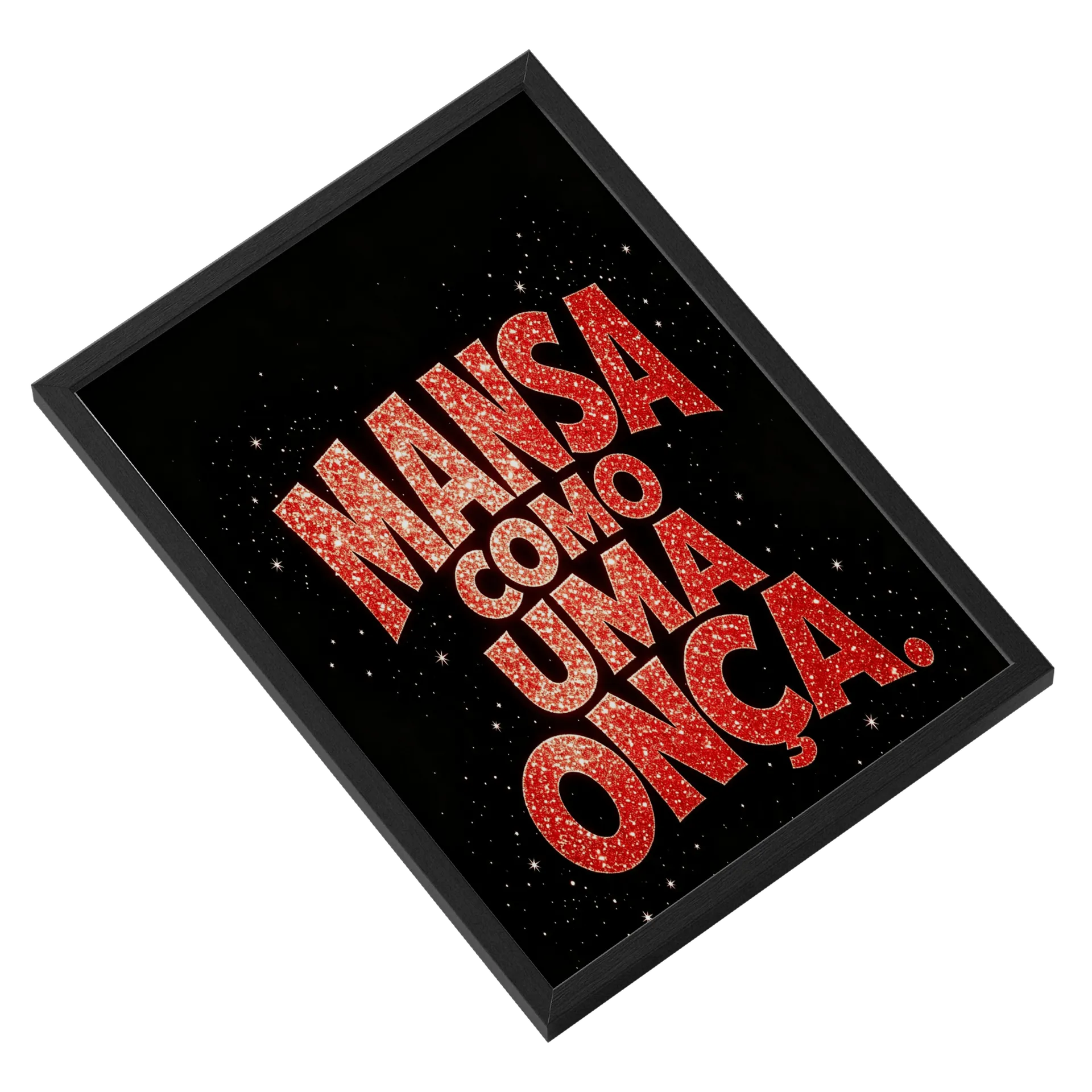 Quadro Letras Mansão Do Monarca A3 Com Vidro MDF e Vidro - Imagem 2