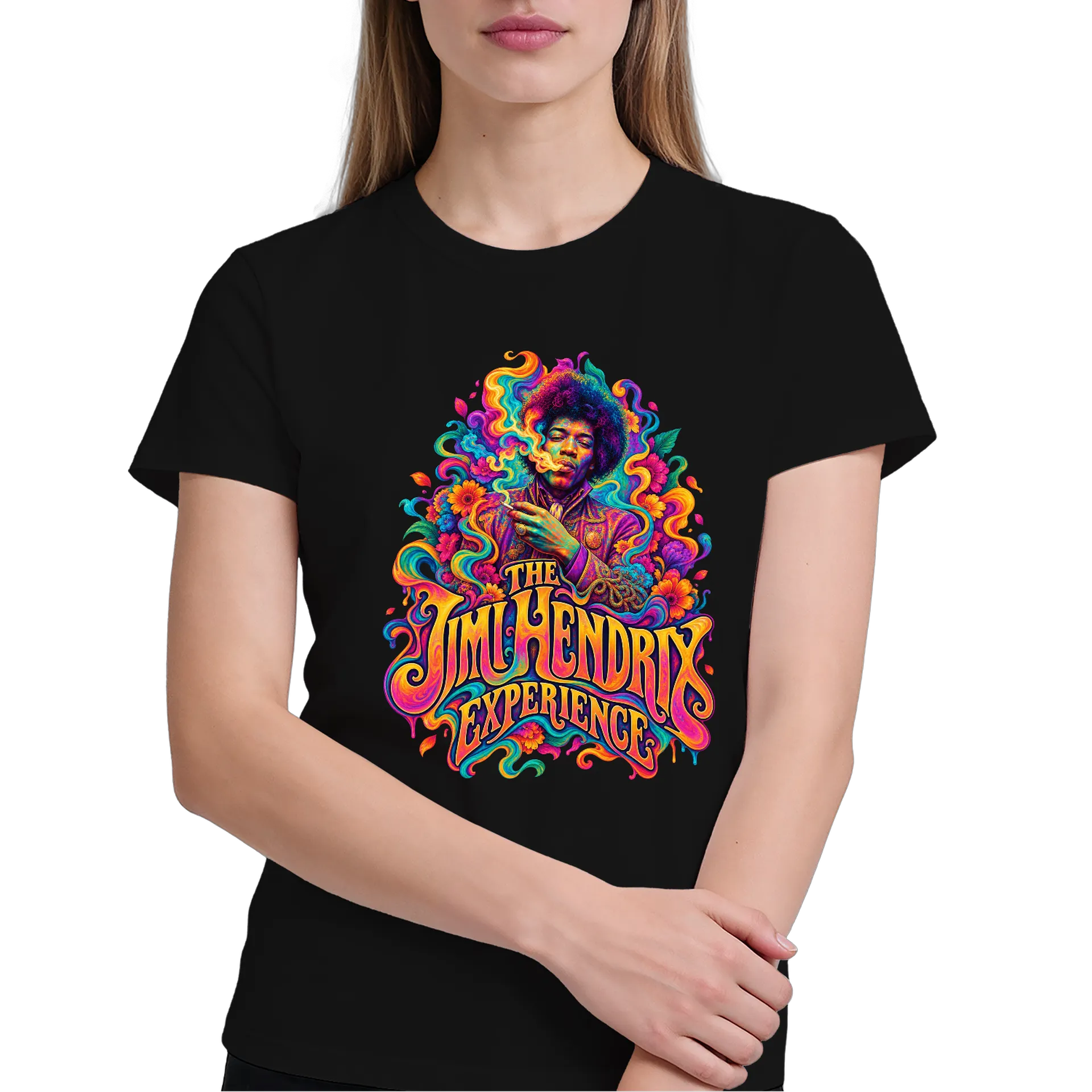 Camiseta Jimmi Hendrix Experience 100% algodão de rockability — imagem 3 de 6