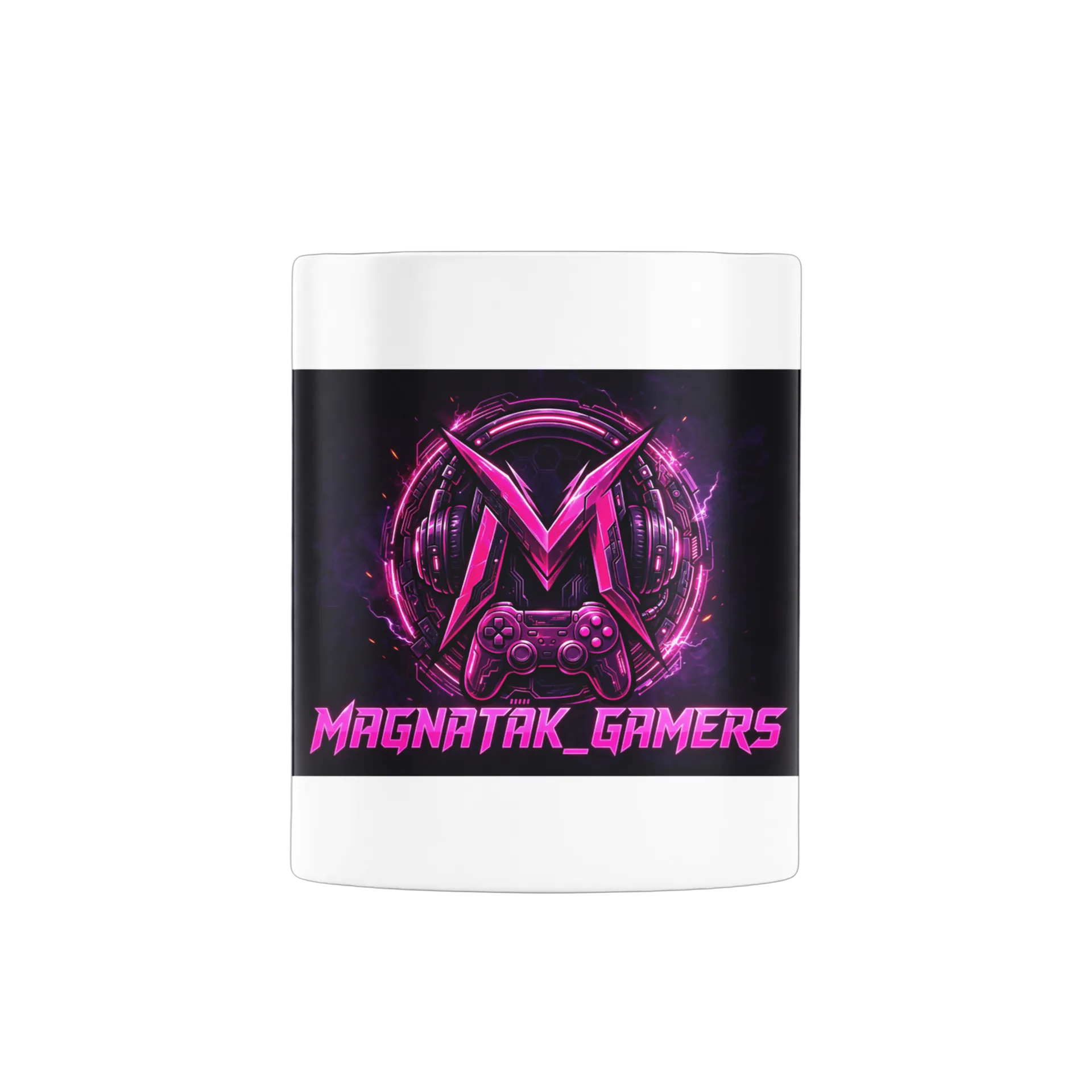 Caneca Logo Magnatak Gamers Gamer Neon Rosa 325ml de @Magnatak_Gamers — imagem 2 de 4