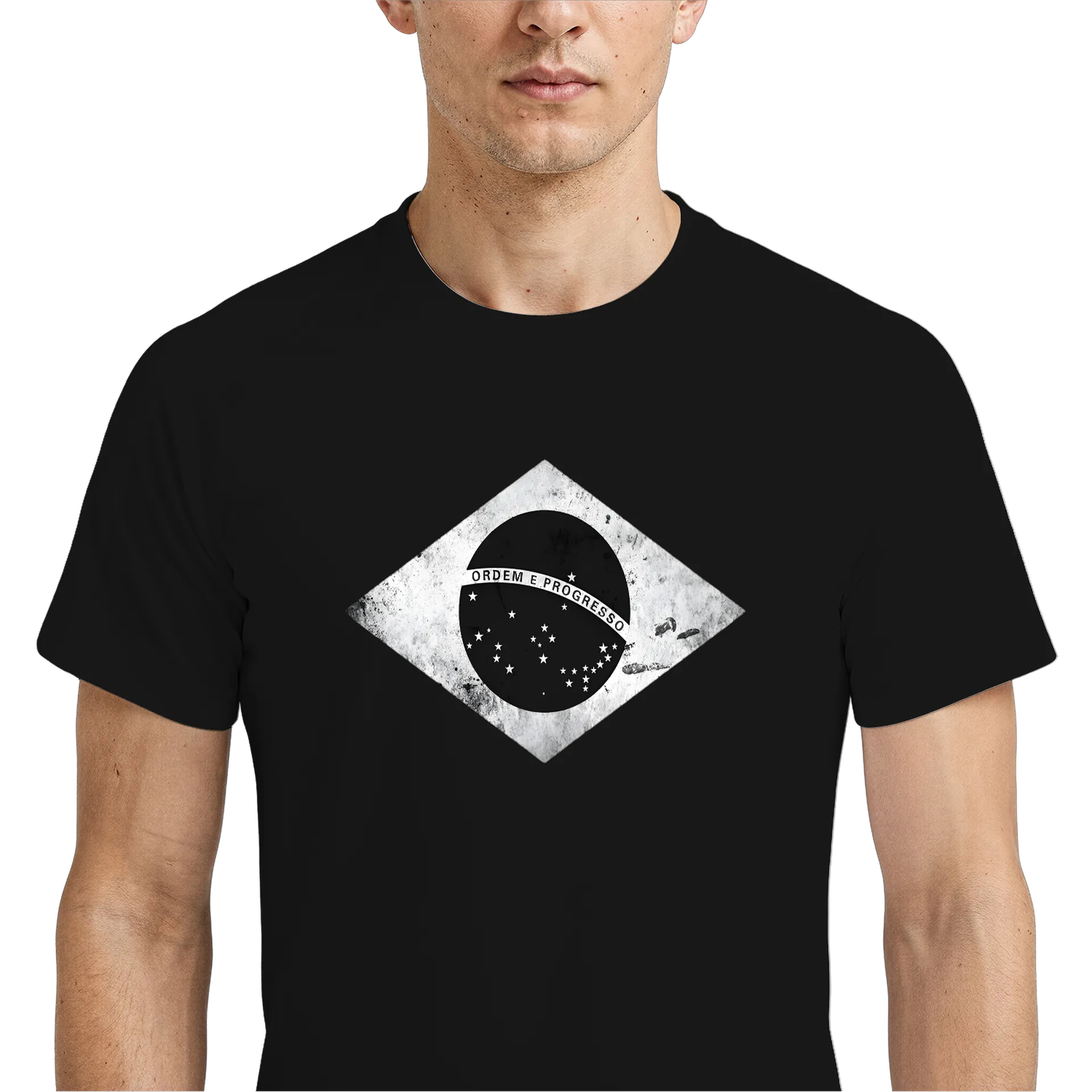 Camiseta Dry Fit Bandeira do Brasil Tipográfica - Imagem 4