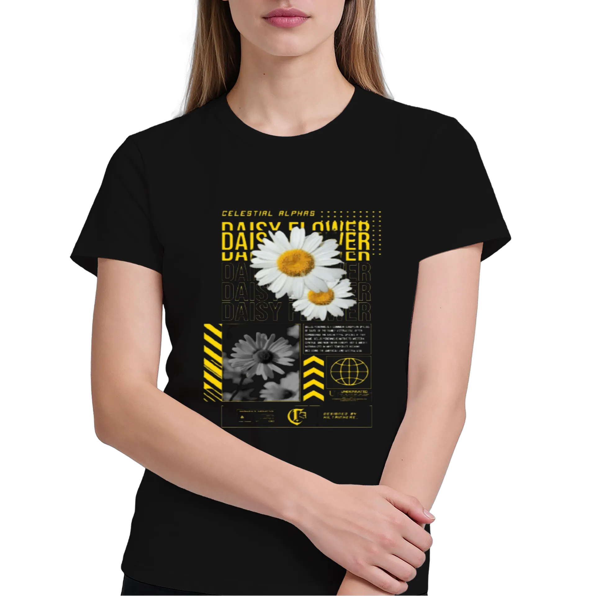 Camiseta Estampa Margarida Floral 100% Algodão - Imagem 4