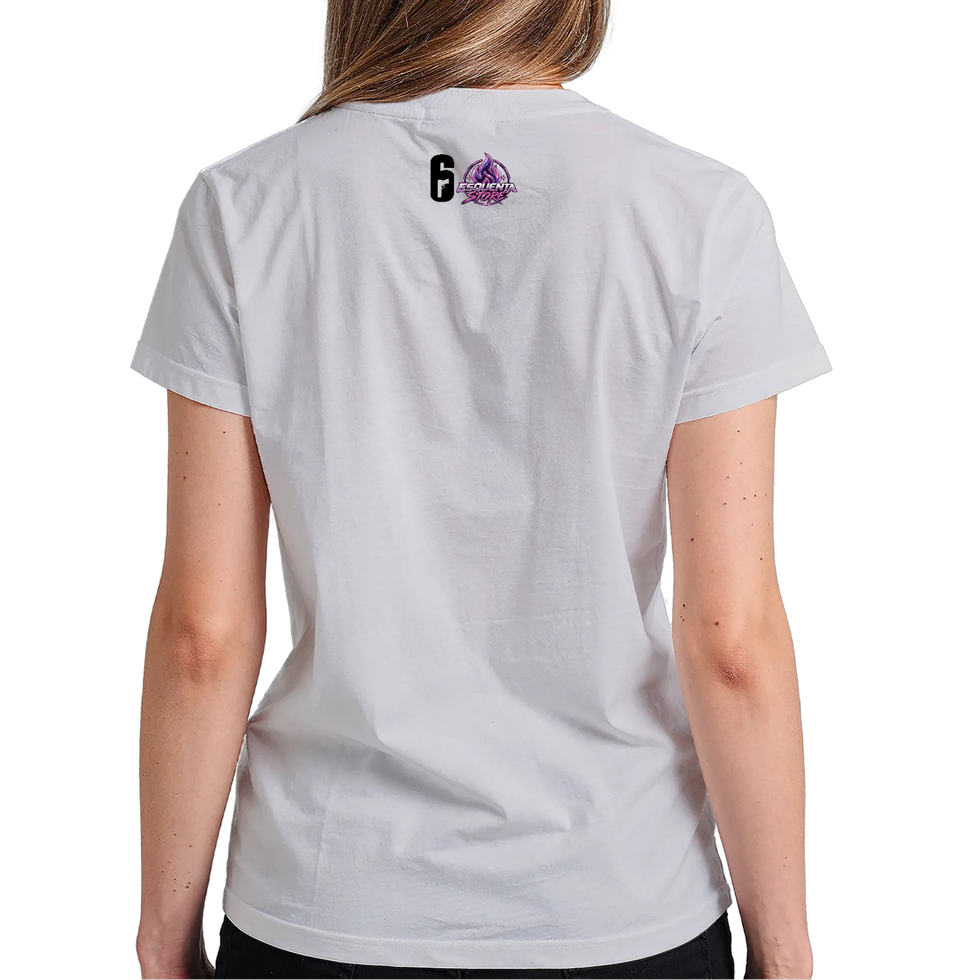 Camiseta Unissex Eat, Sleep, R6, Repeat de Esquenta Store — imagem 4 de 6