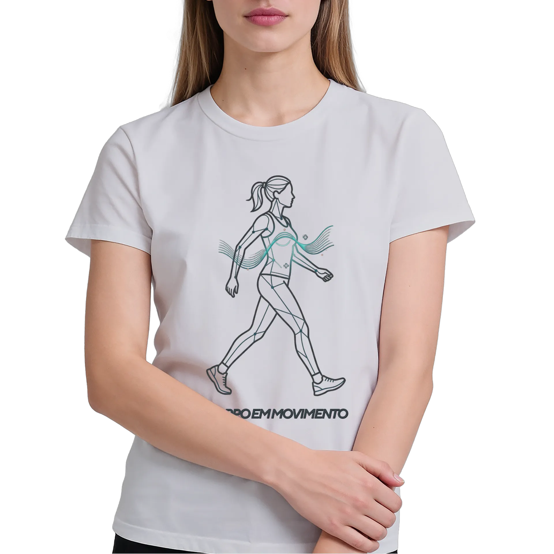 Camiseta Mulher em Movimento 100% Algodão - Imagem 4