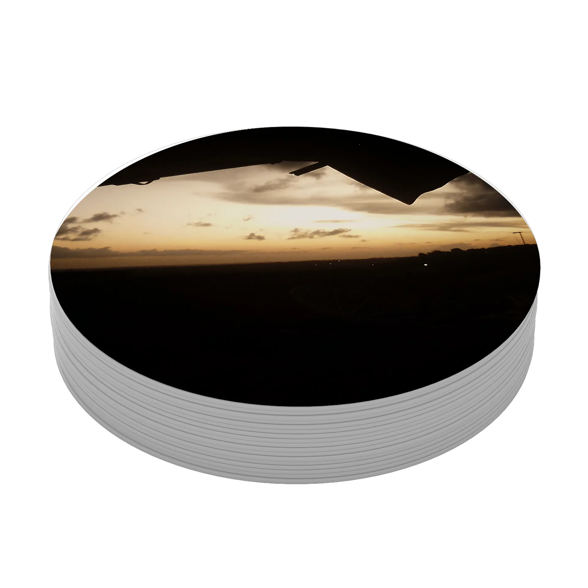 Porta-copo MDF Paisagem ao Entardecer 10x10cm - Imagem 4