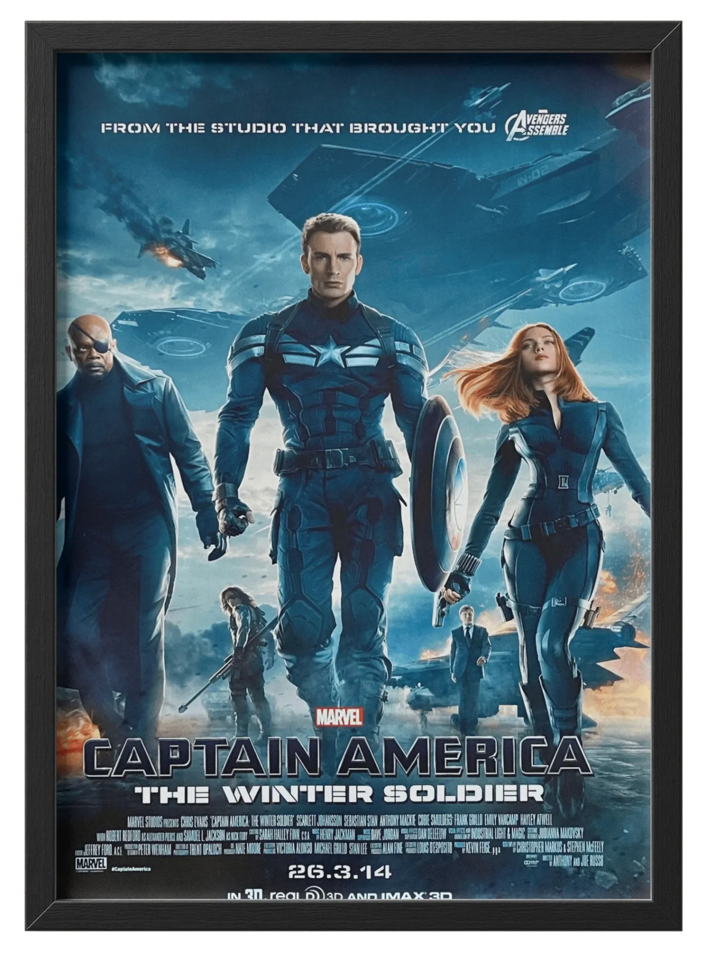 Quadro capitão América soldado invernal - Imagem 1