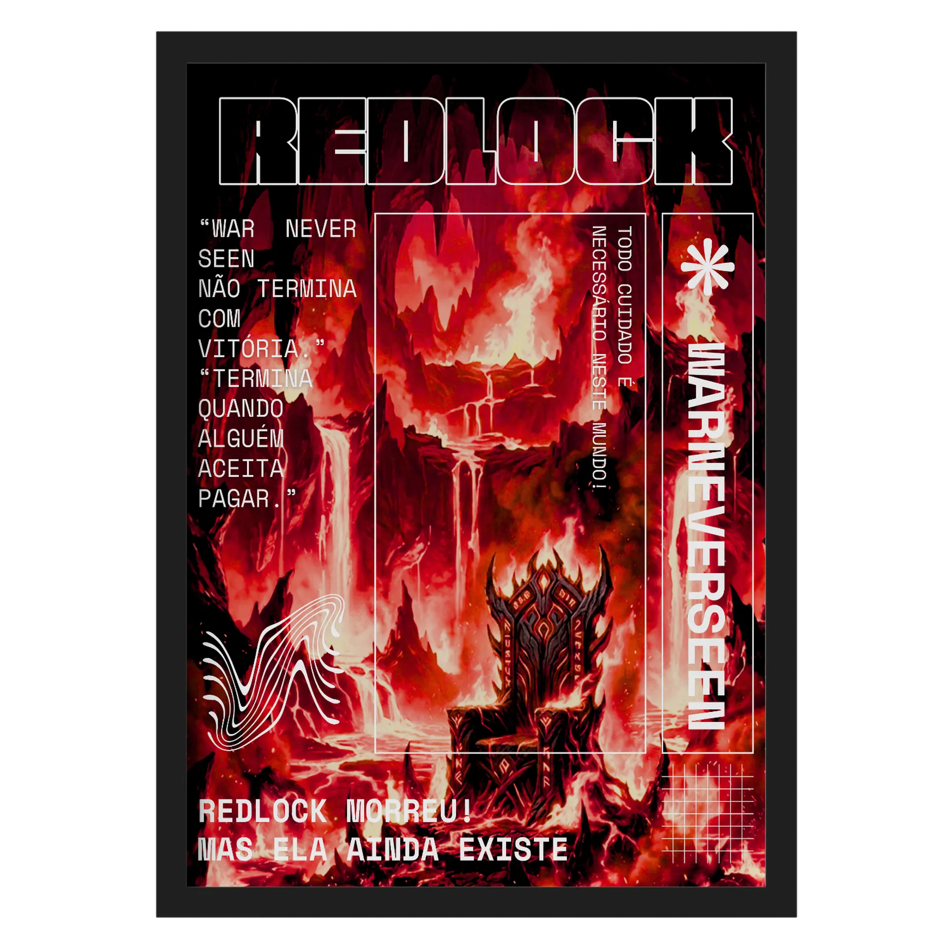 Quadro Art Redlock Brutal - Imagem 1