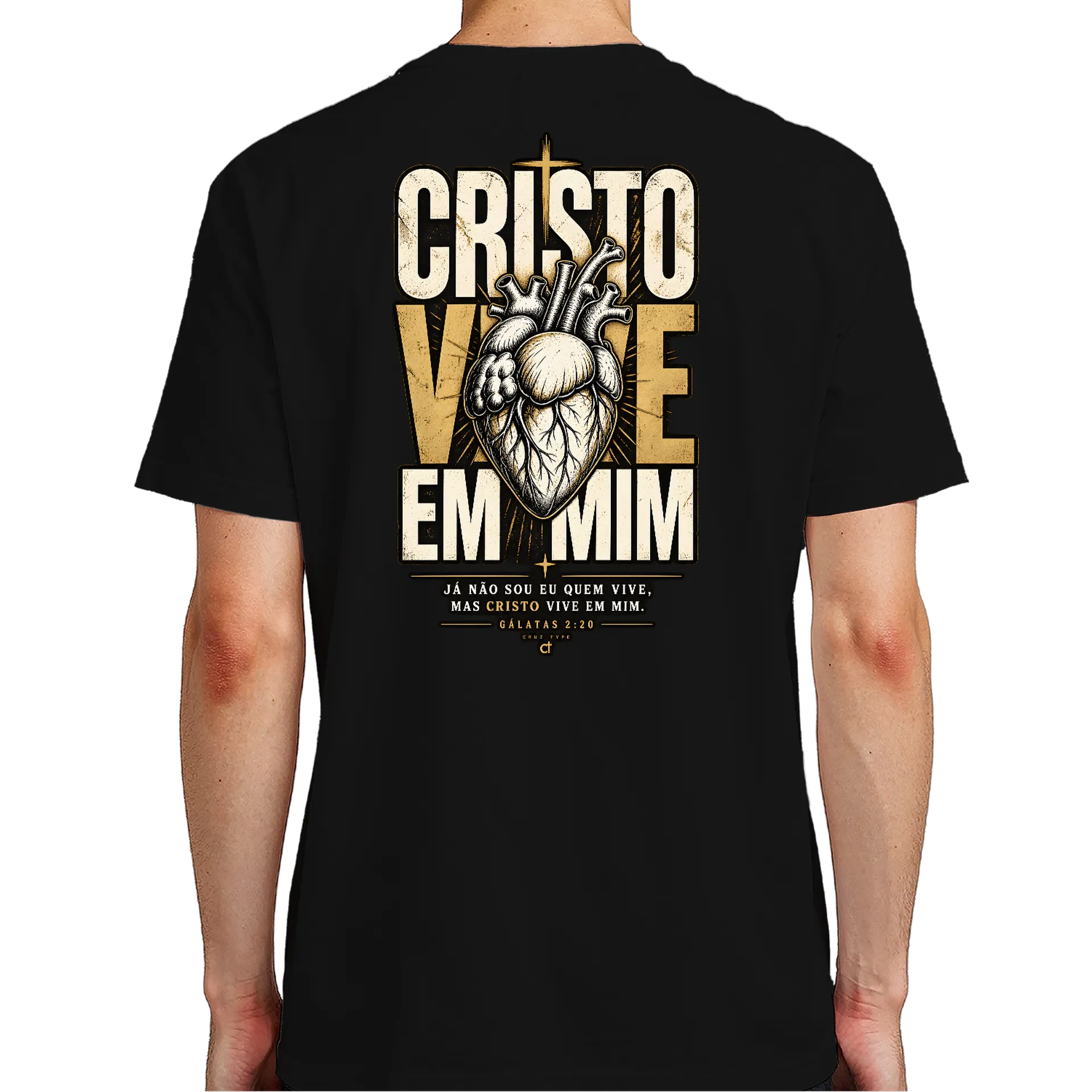 Camiseta Estampa Cristã Coração Anatômico 100% Algodão de NARROW — imagem 6 de 6