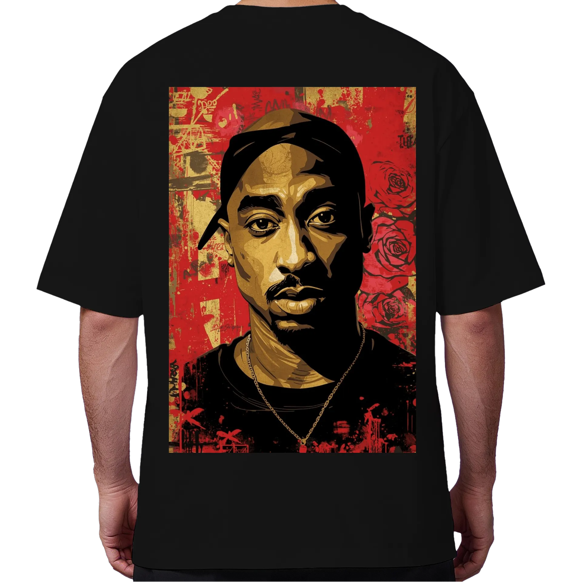 Camiseta Oversized TUPAC de Pique Urbano  — imagem 6 de 6
