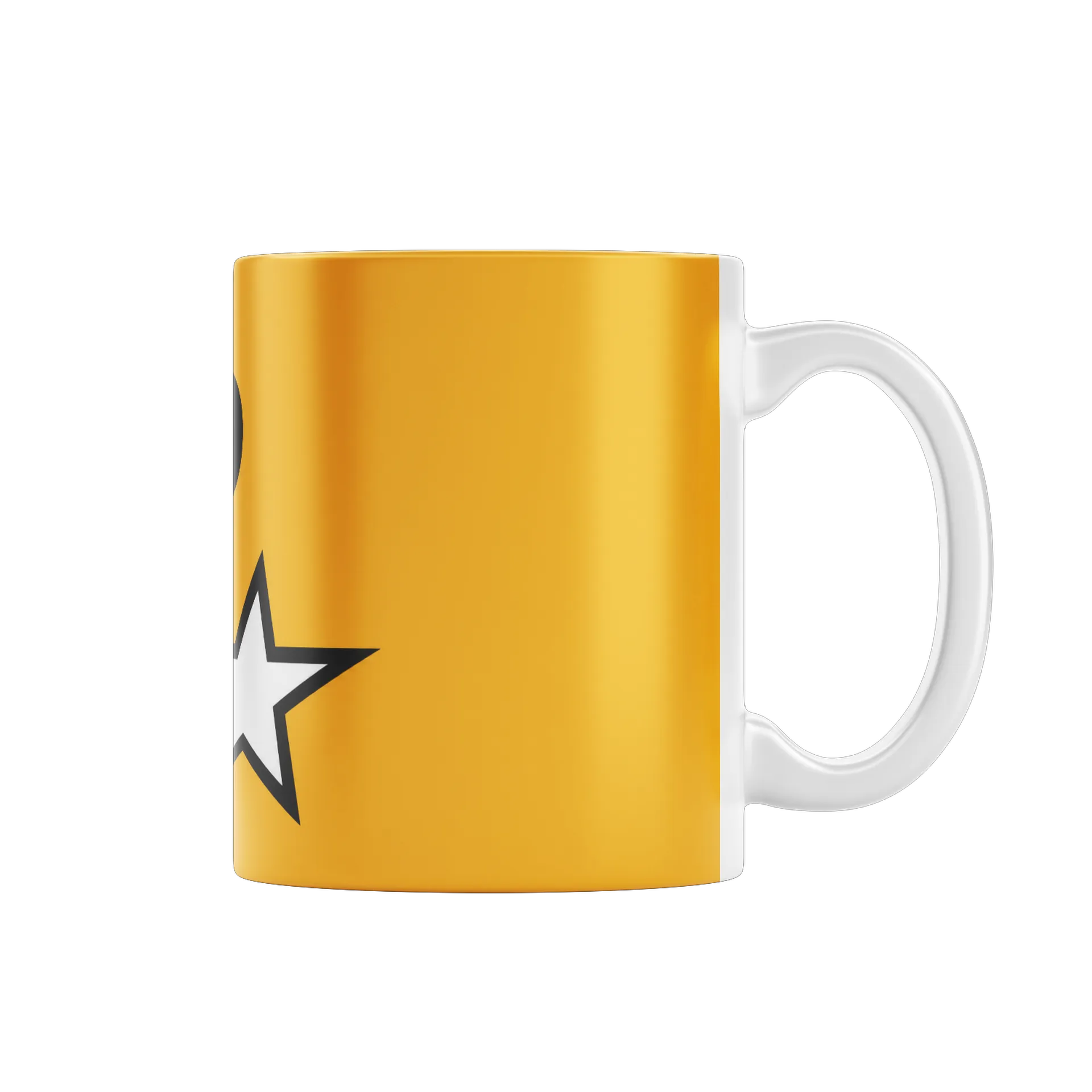 Caneca Logotipo Letra R com Estrela Laranja 325ml - Imagem 1