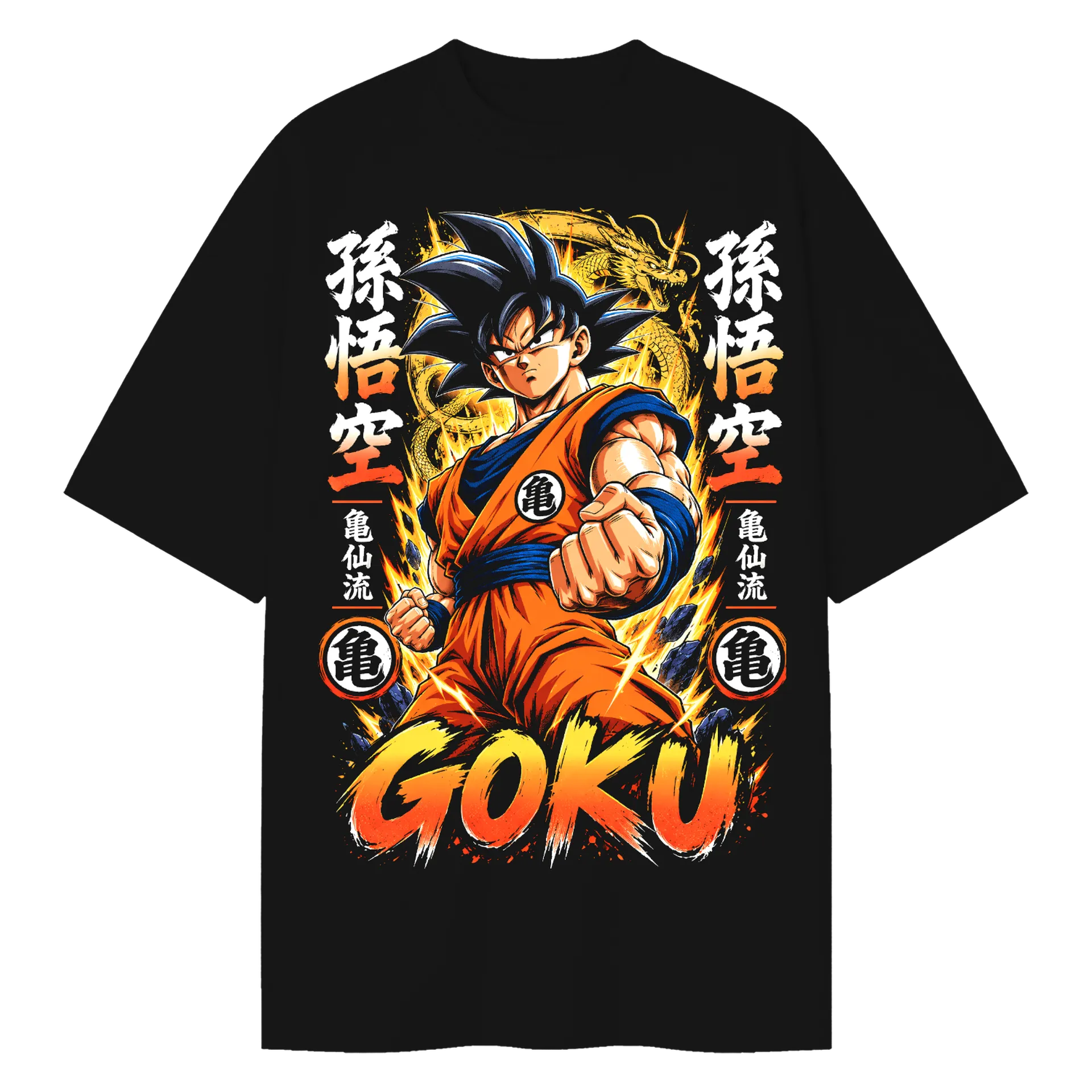 Camiseta Oversized Goku Anime Dragon Ball Premium - Imagem 1