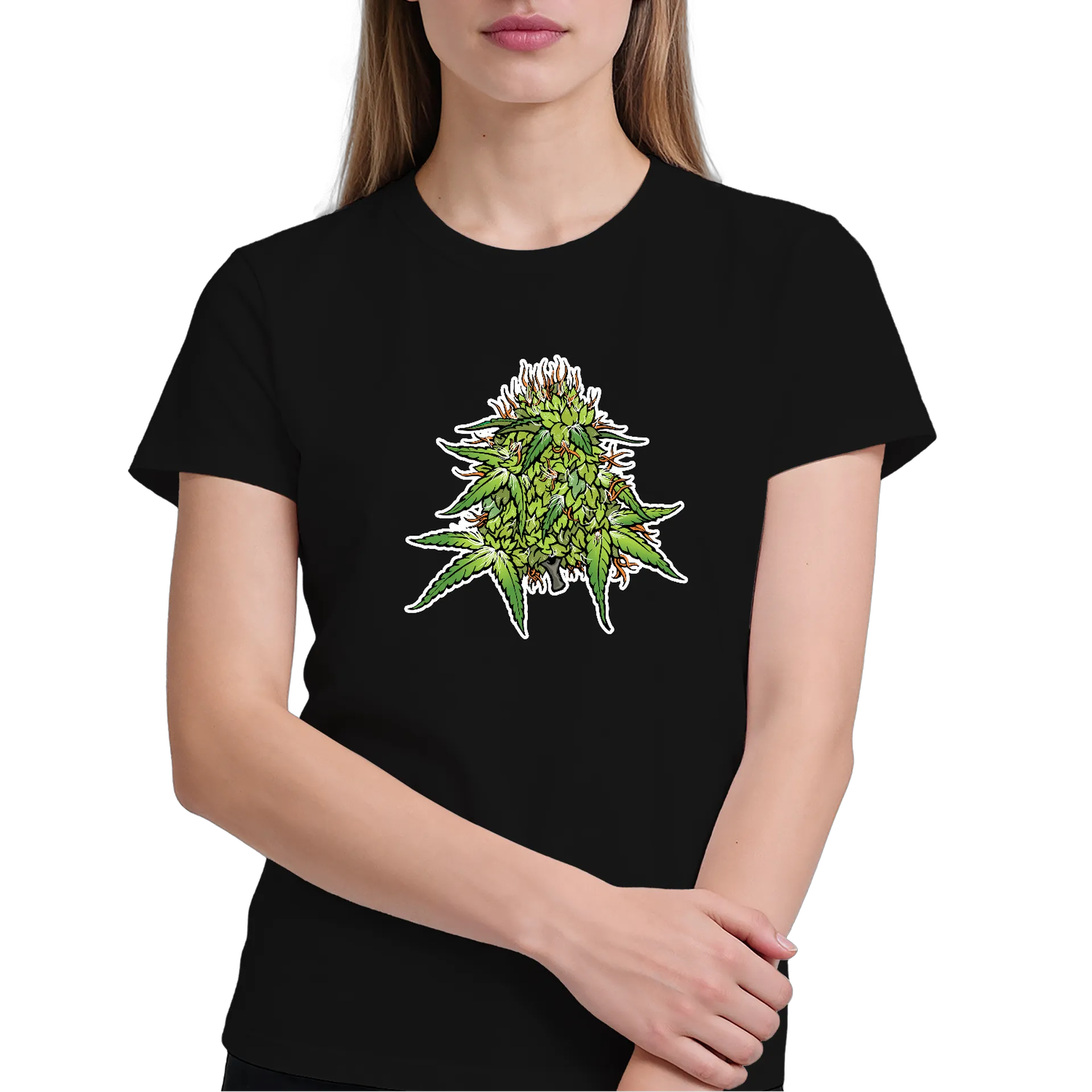 Camiseta Estampa Cannabis Verde 100% Algodão - Imagem 4