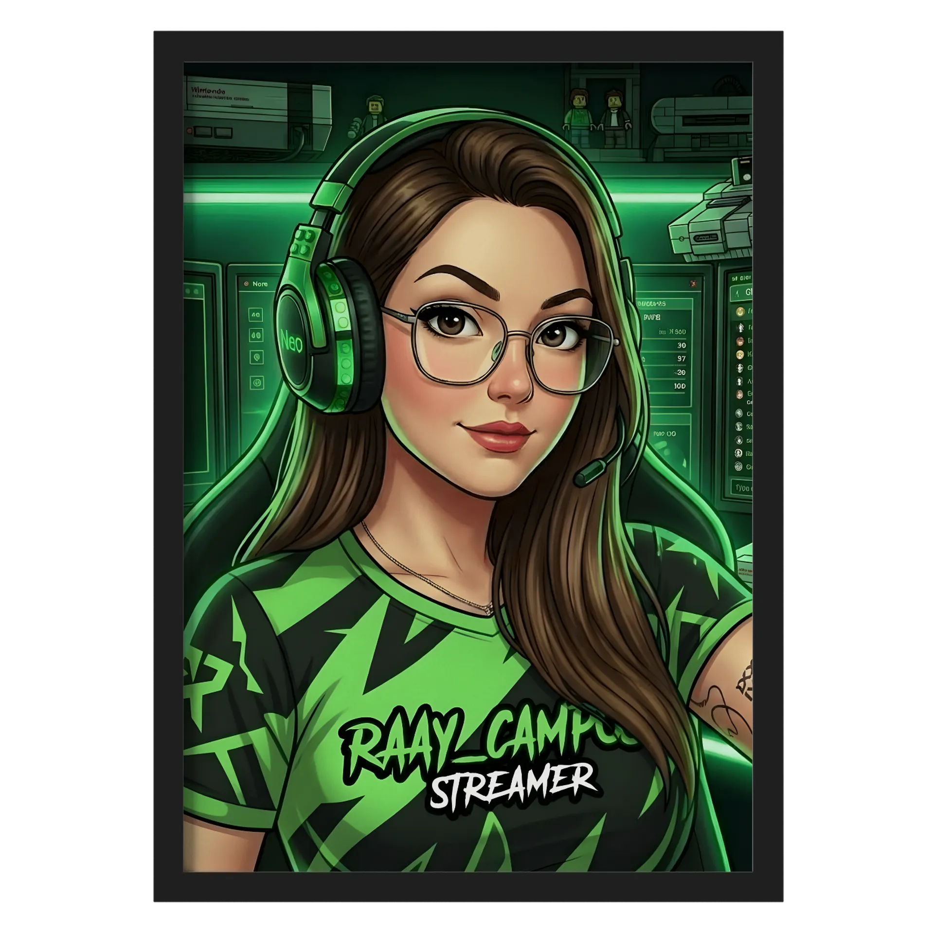 Quadro A3 personalizado Com Vidro - Imagem 1