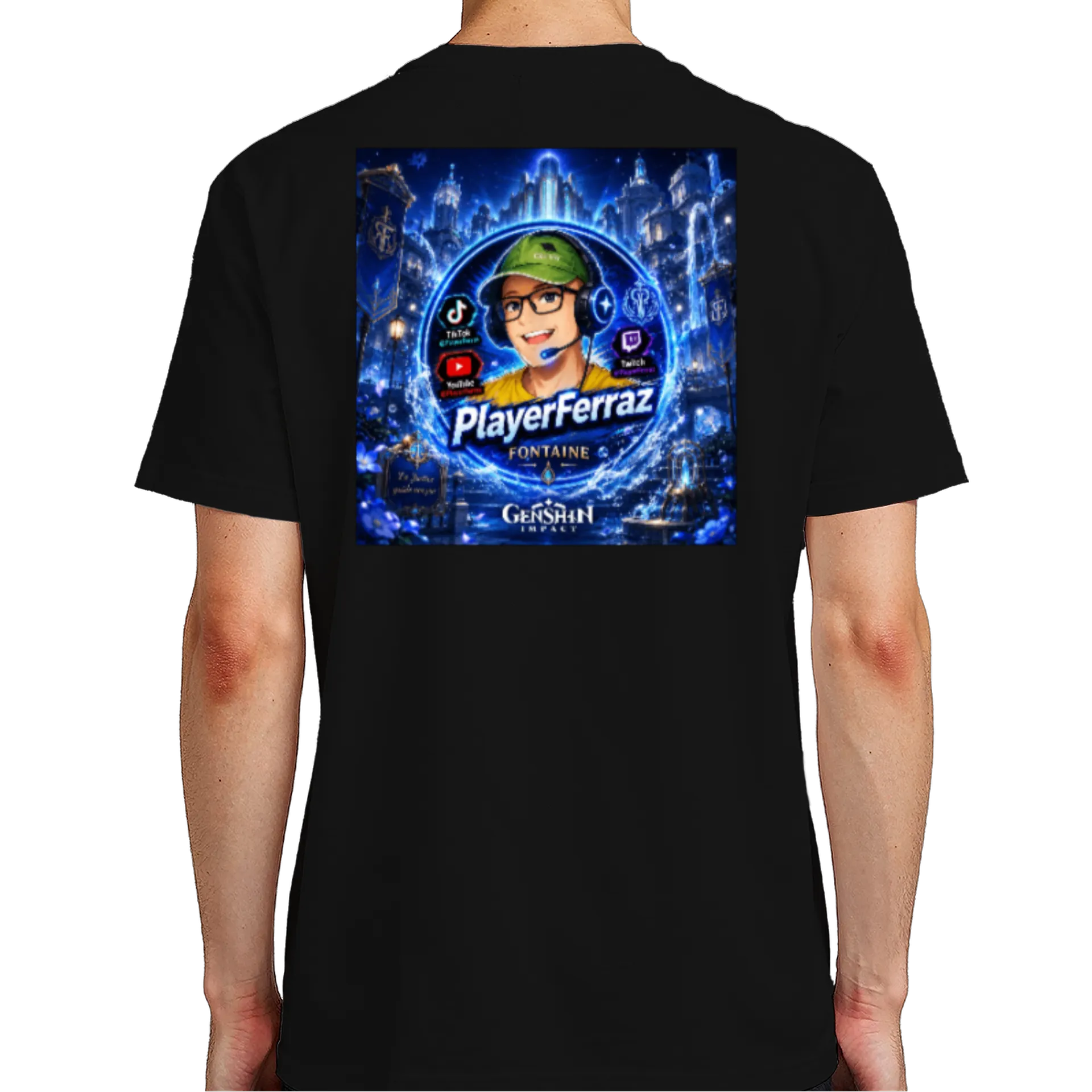 Camiseta Fontaine Genshin Impact by PlayerFerraz - Imagem 7