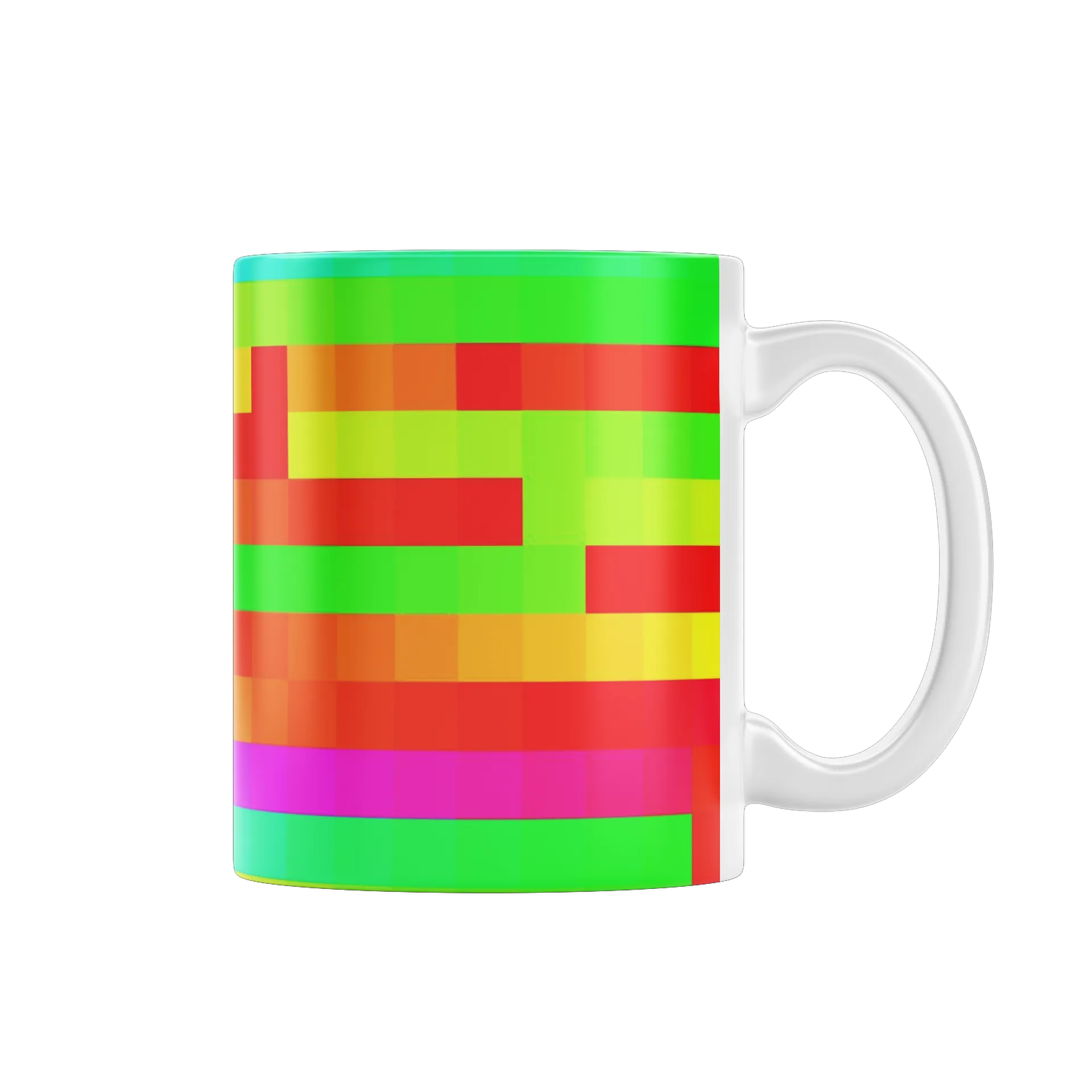 Caneca Porcelana Arte Neon Streamer 325ml - Imagem 1