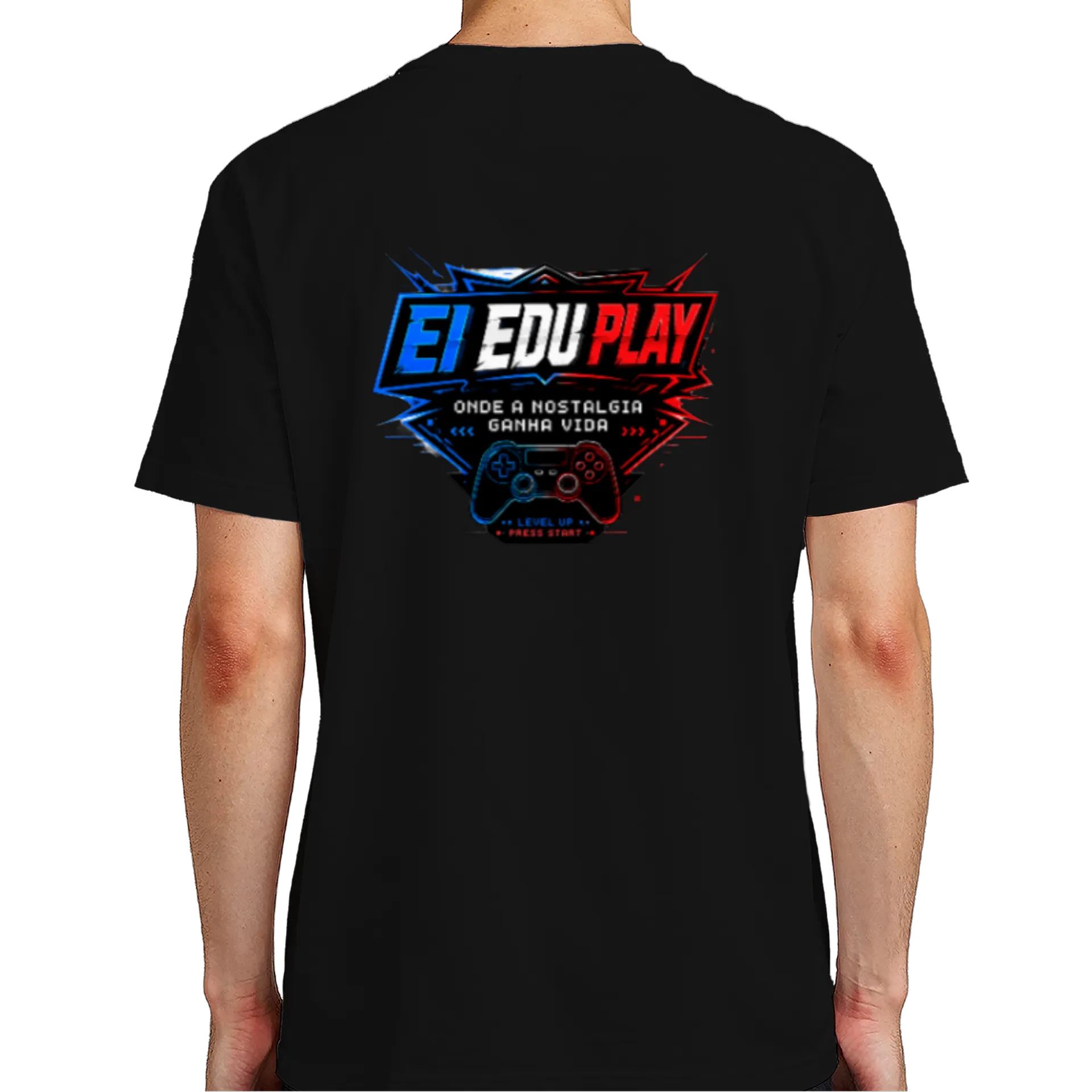 Camiseta Estampa Gamer Edu Play 100% Algodão - Imagem 7