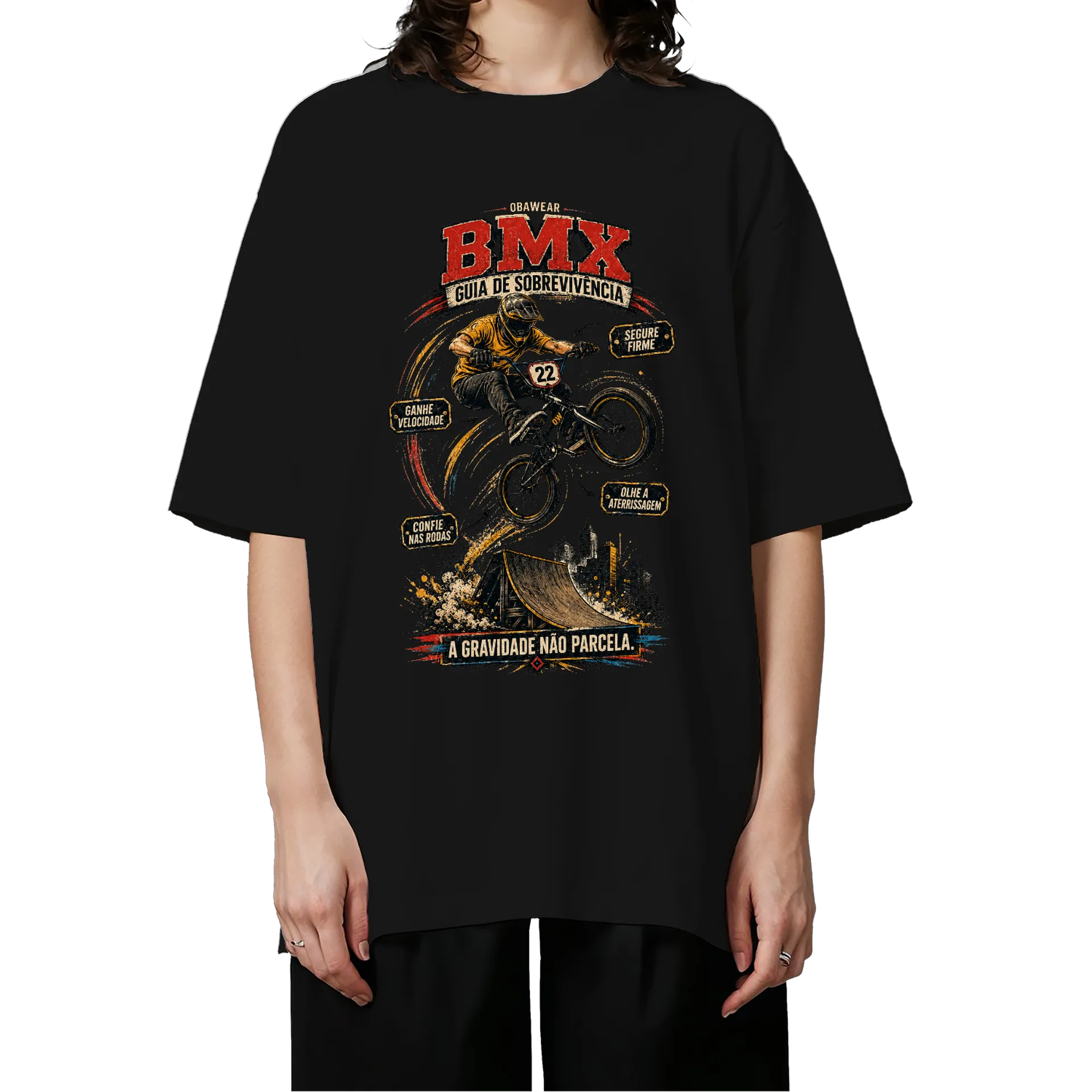 Camiseta Oversized OBAWEAR BMX - Imagem 2