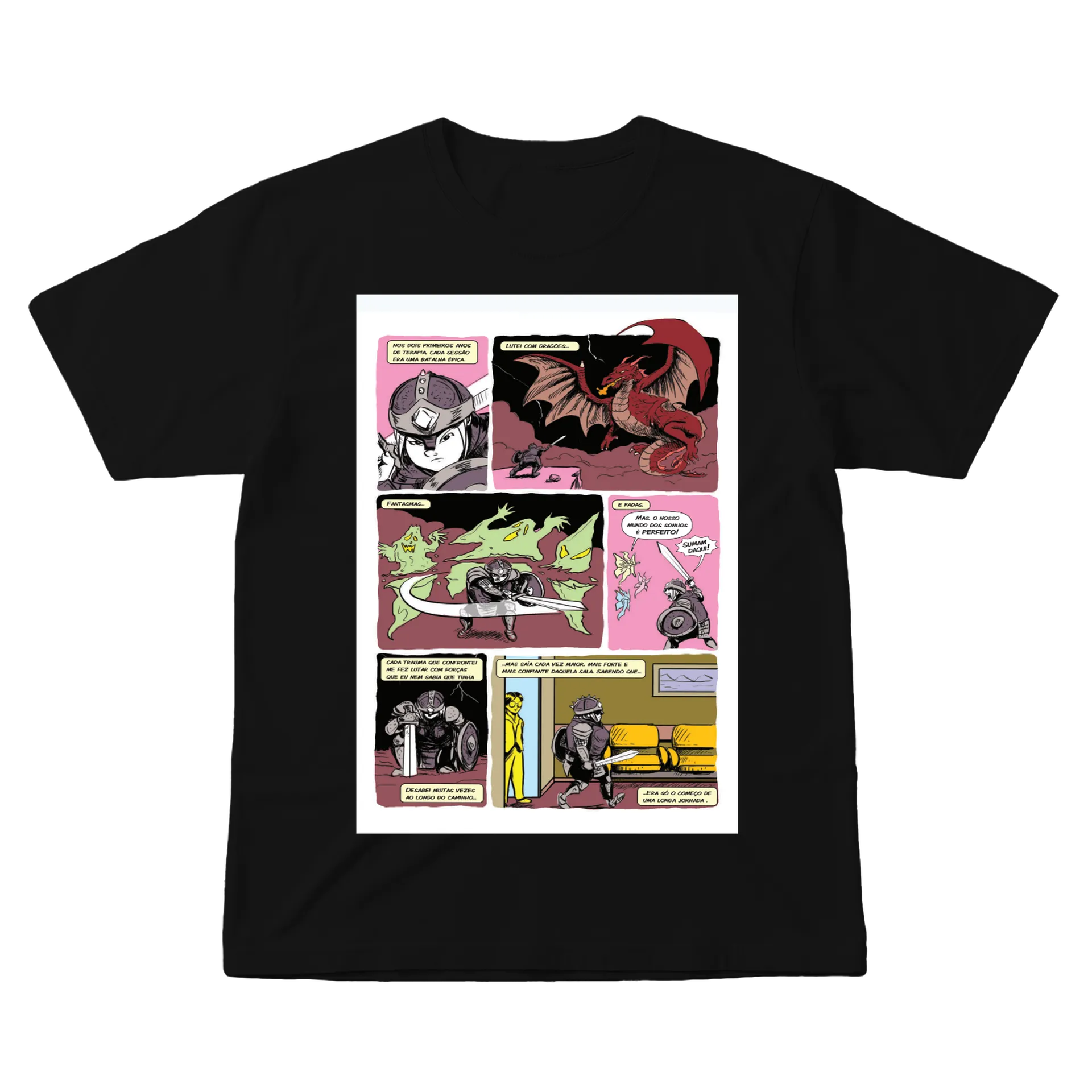 Camiseta Dragão Vermelho 100% Algodão - Série HQ  de AnaKathiaGuerra