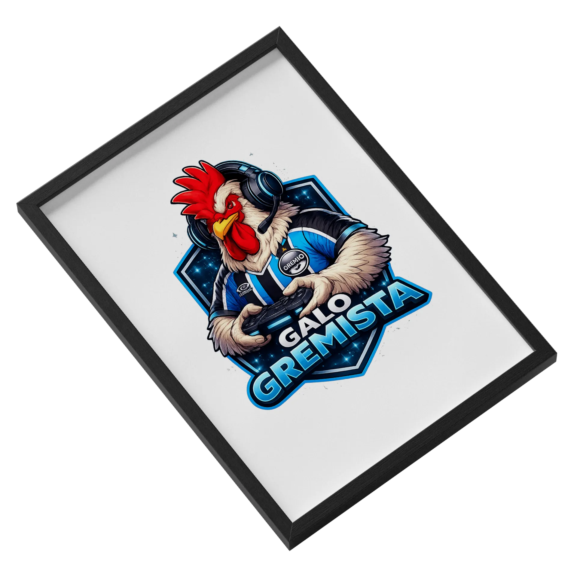 Quadro A3 Logo do canal do Galo de Galo Gremista