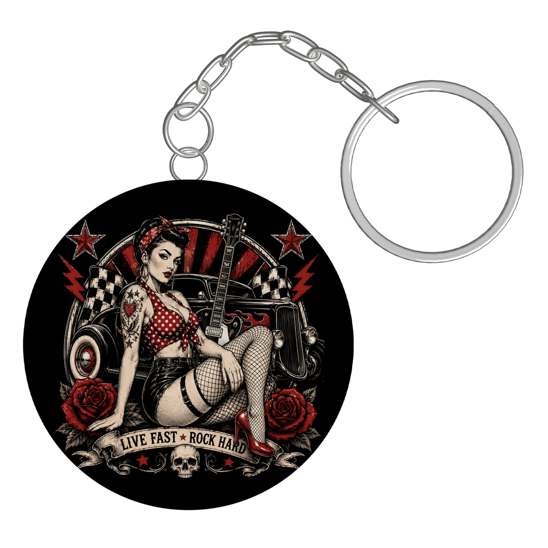 Chaveiro Pin Up Red - Imagem 3