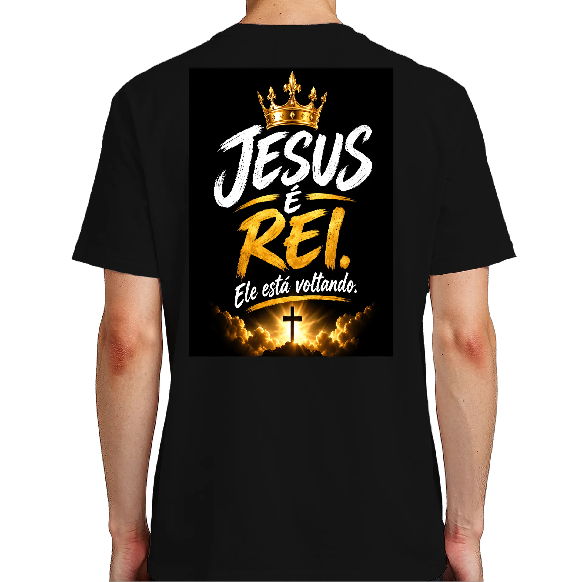 Camiseta Jesus é Rei 100% Algodão - Imagem 6
