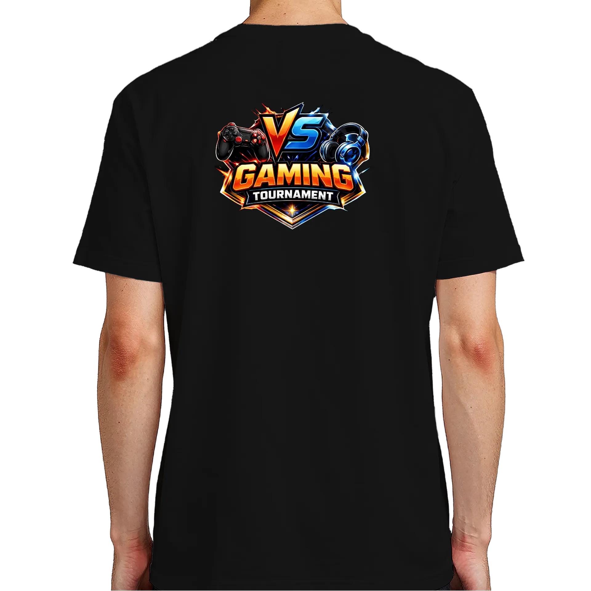 Camiseta VS Gaming Tournament Preto 100% Algodão - Imagem 7