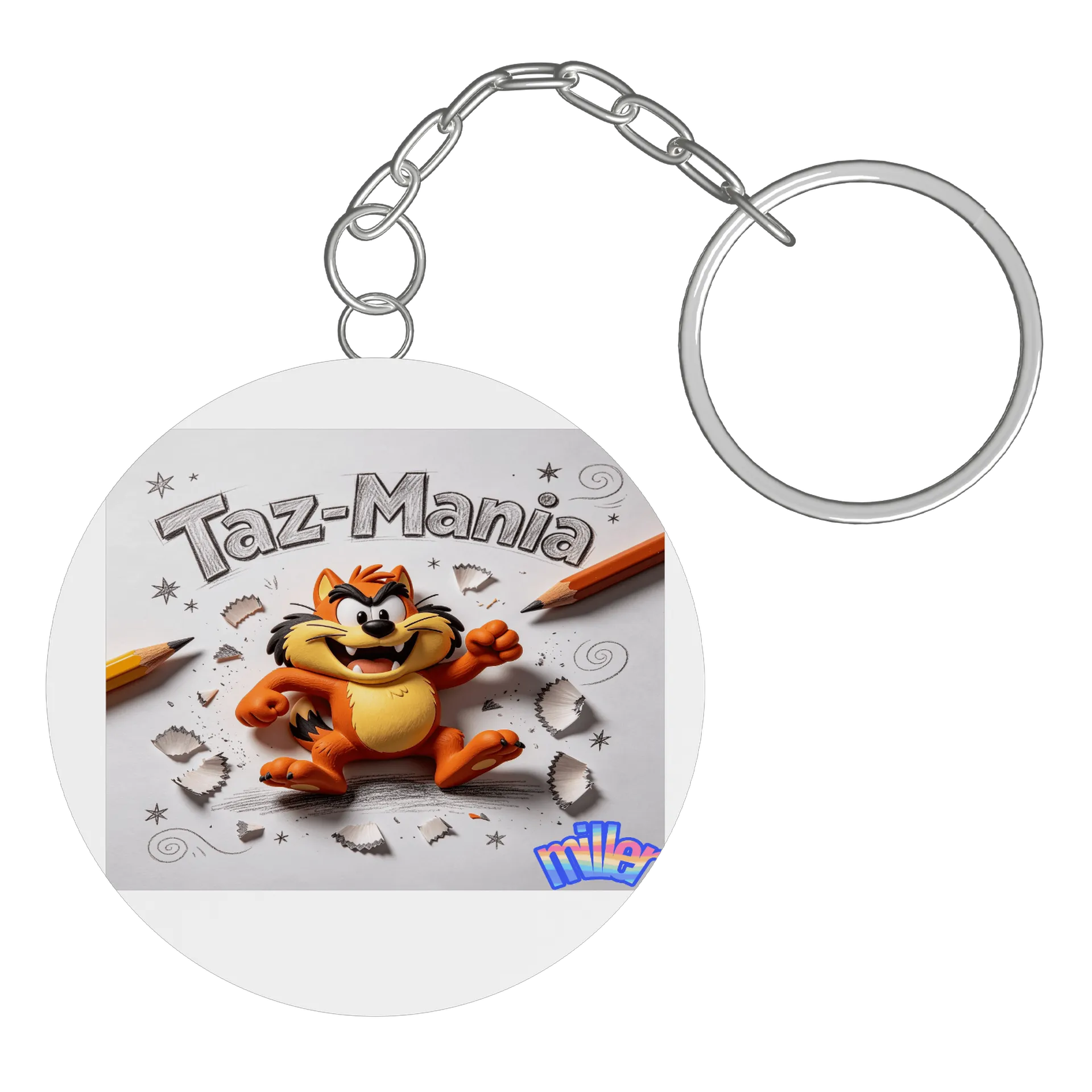 Chaveiro MDF Taz-Mania Personagem Cartoon - Imagem 3