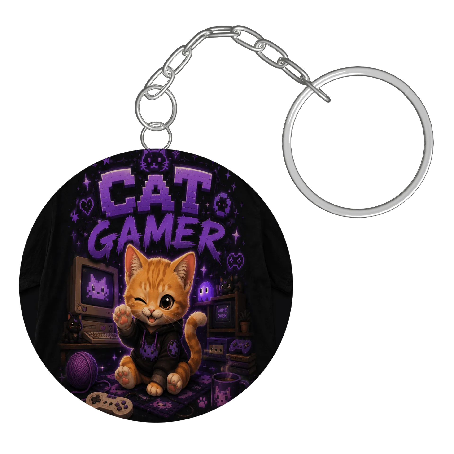 Chaveiro Cat Gamer  de eMonaliza94 