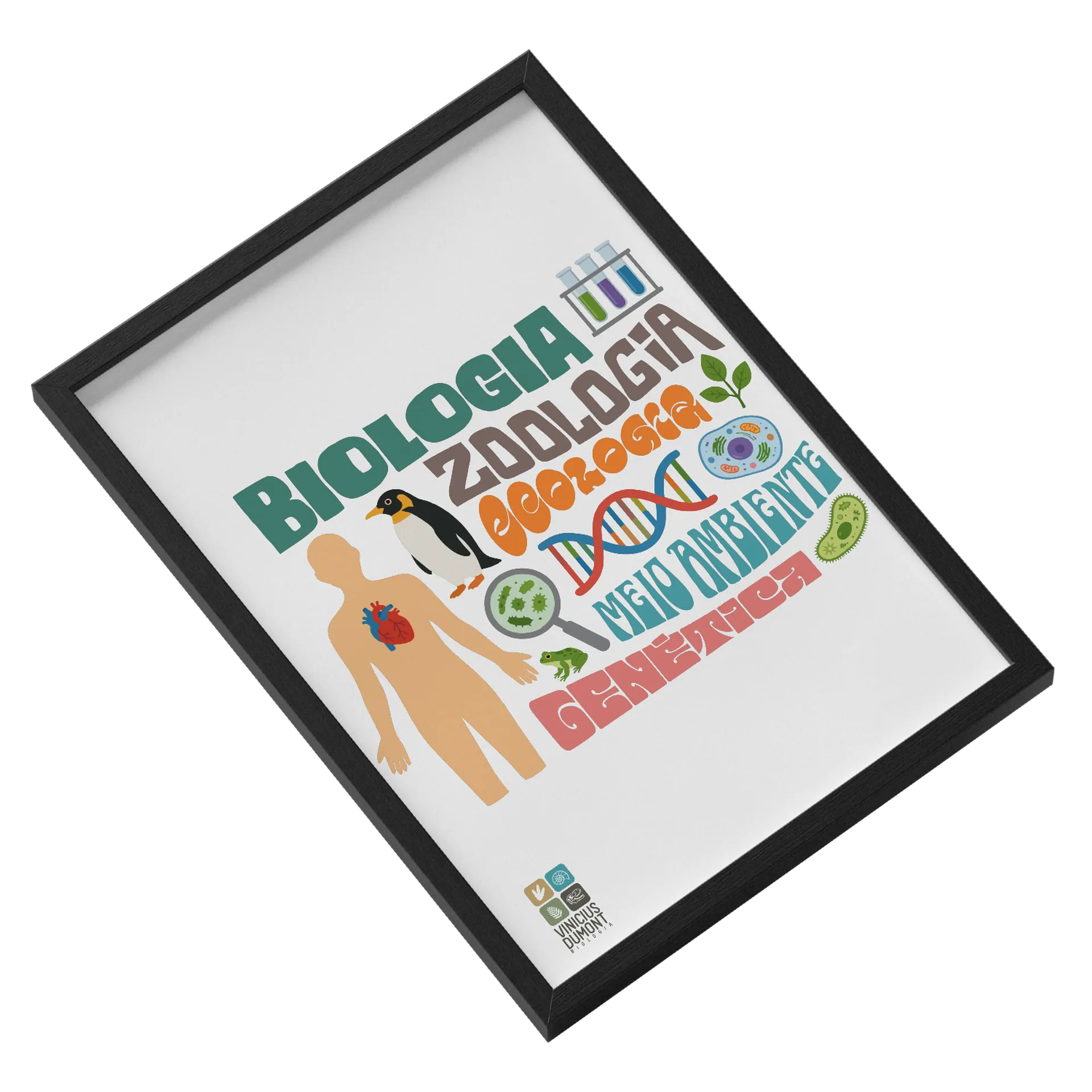 Quadro Biologia Zoologia Meio Ambiente A3 - Imagem 2