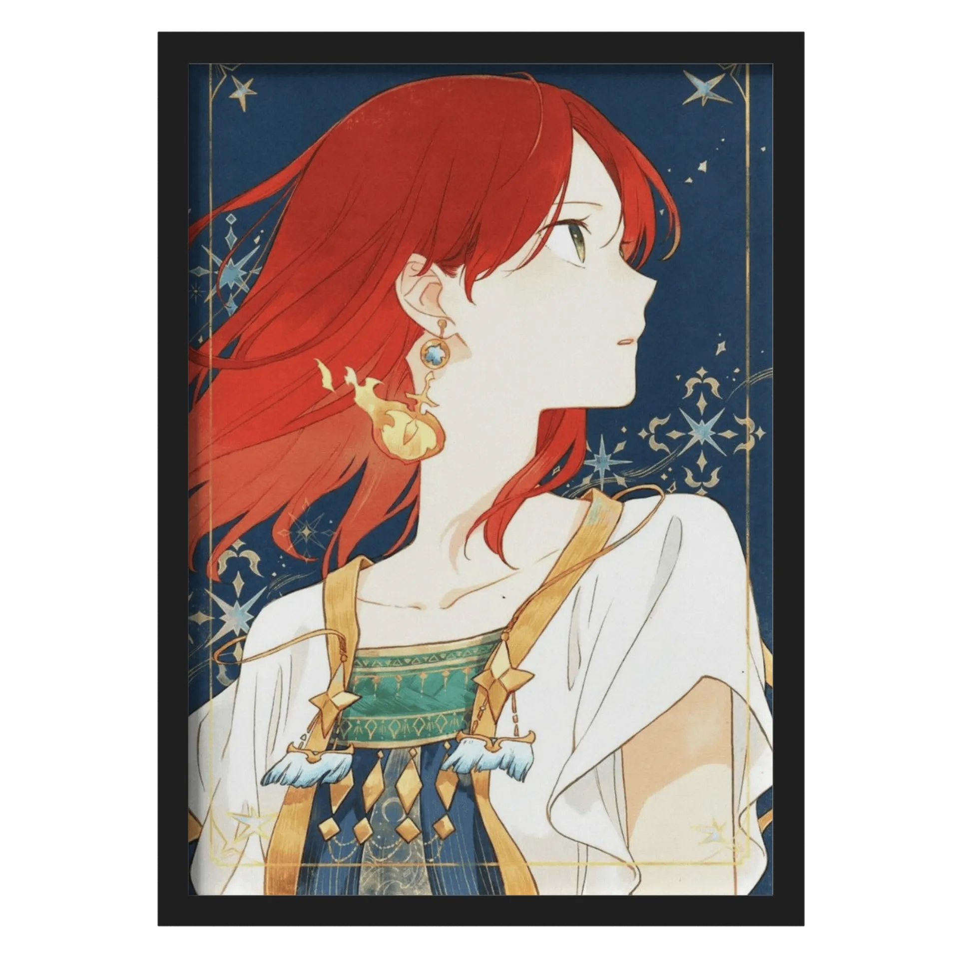 Quadro Personagem Anime Estrelas A3 - Imagem 1