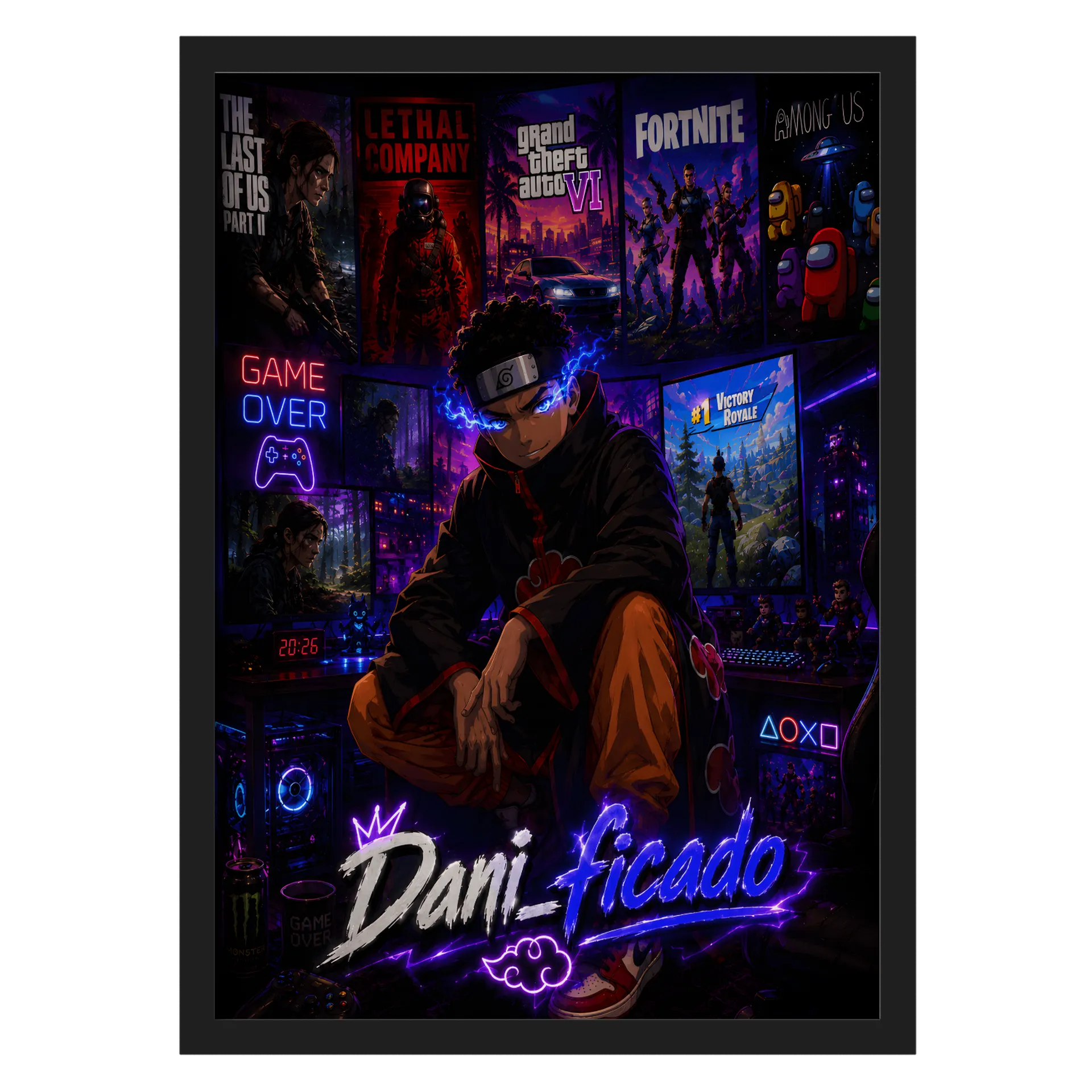 Quadro A3 personalizado Com Vidro de Dani_ficado — imagem 1 de 3