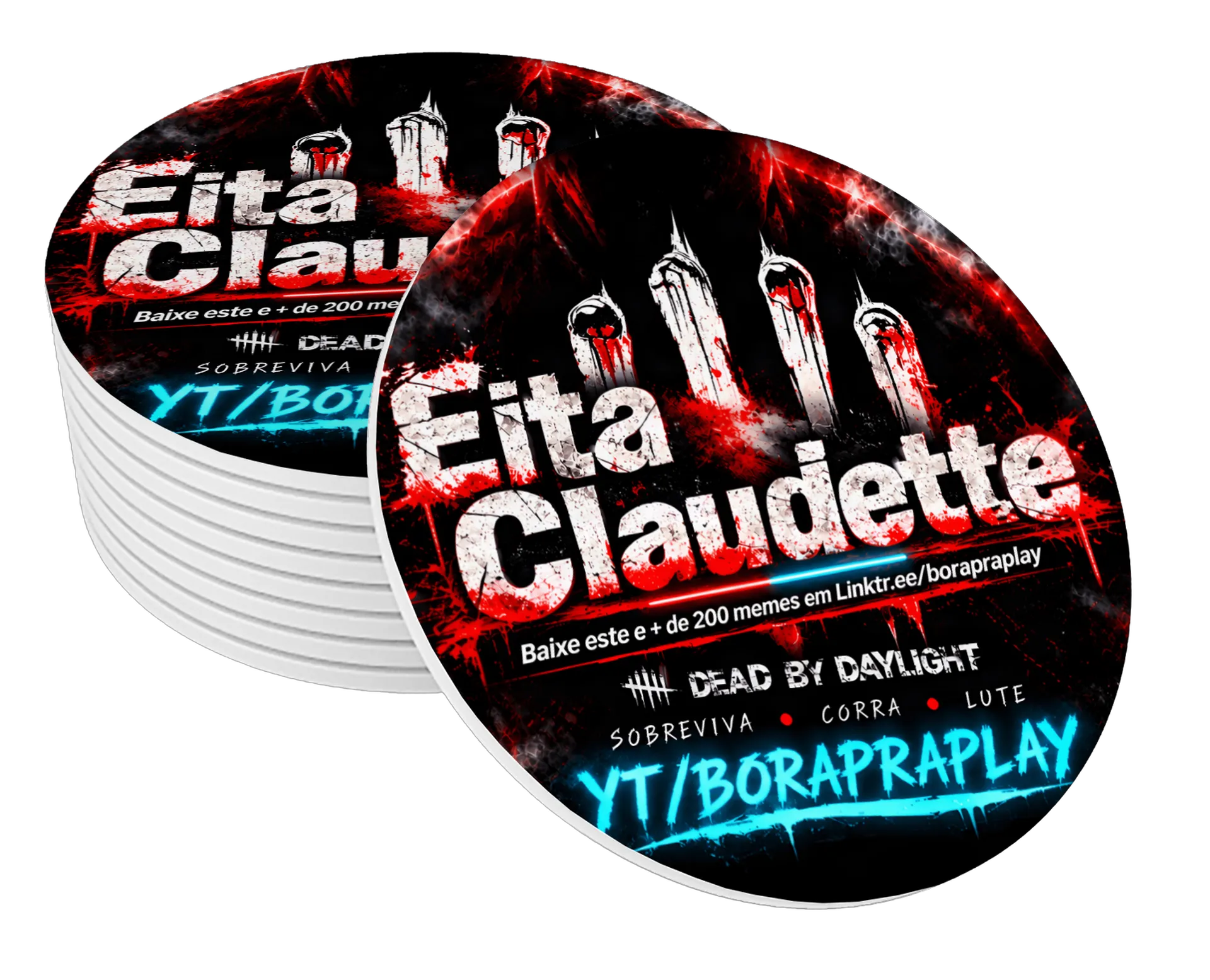 Eita Claudette Porta-copos personalizado de BoraPraPlay — imagem 1 de 3