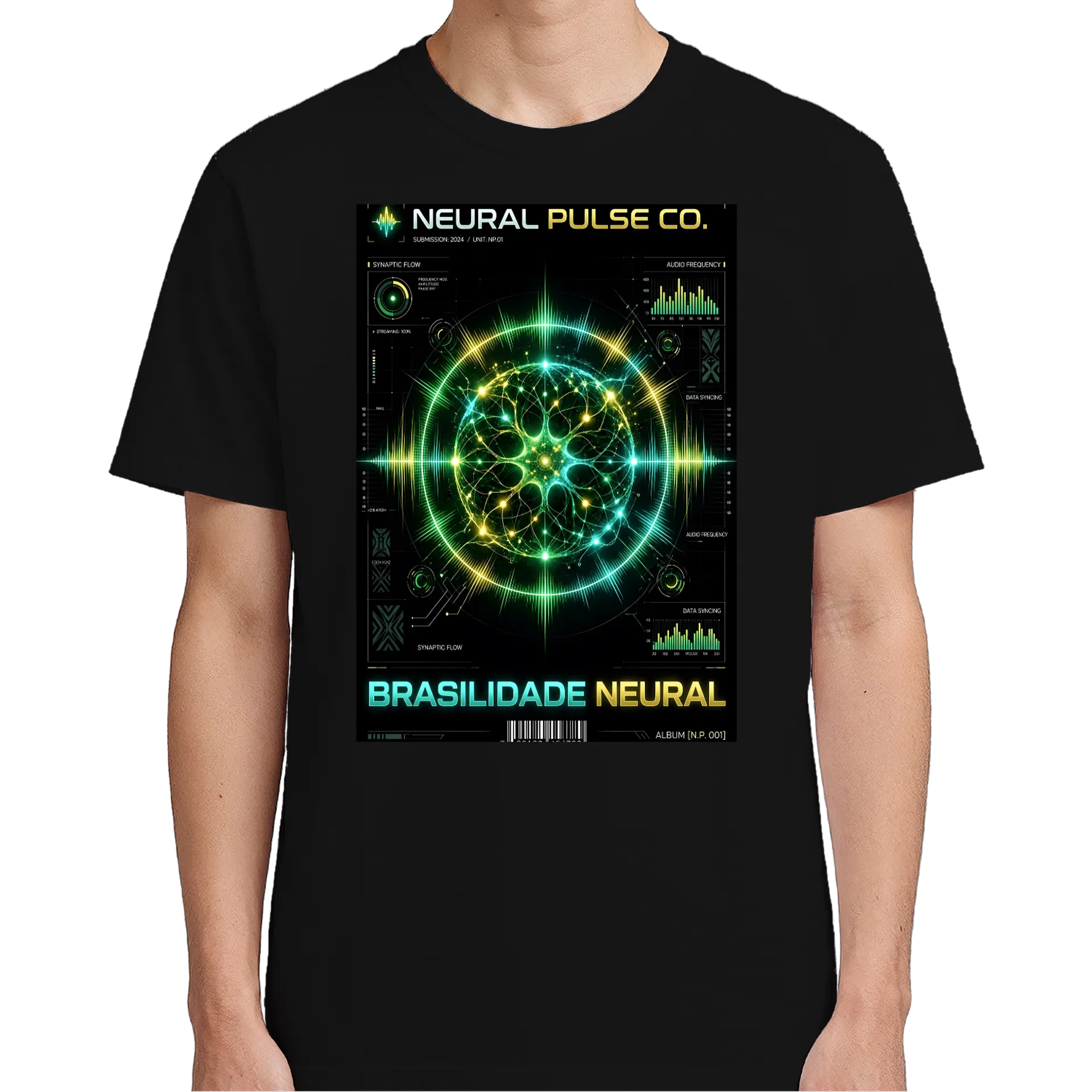 Camiseta Neural Pulse Co. - Brasilidade Neural - Imagem 4