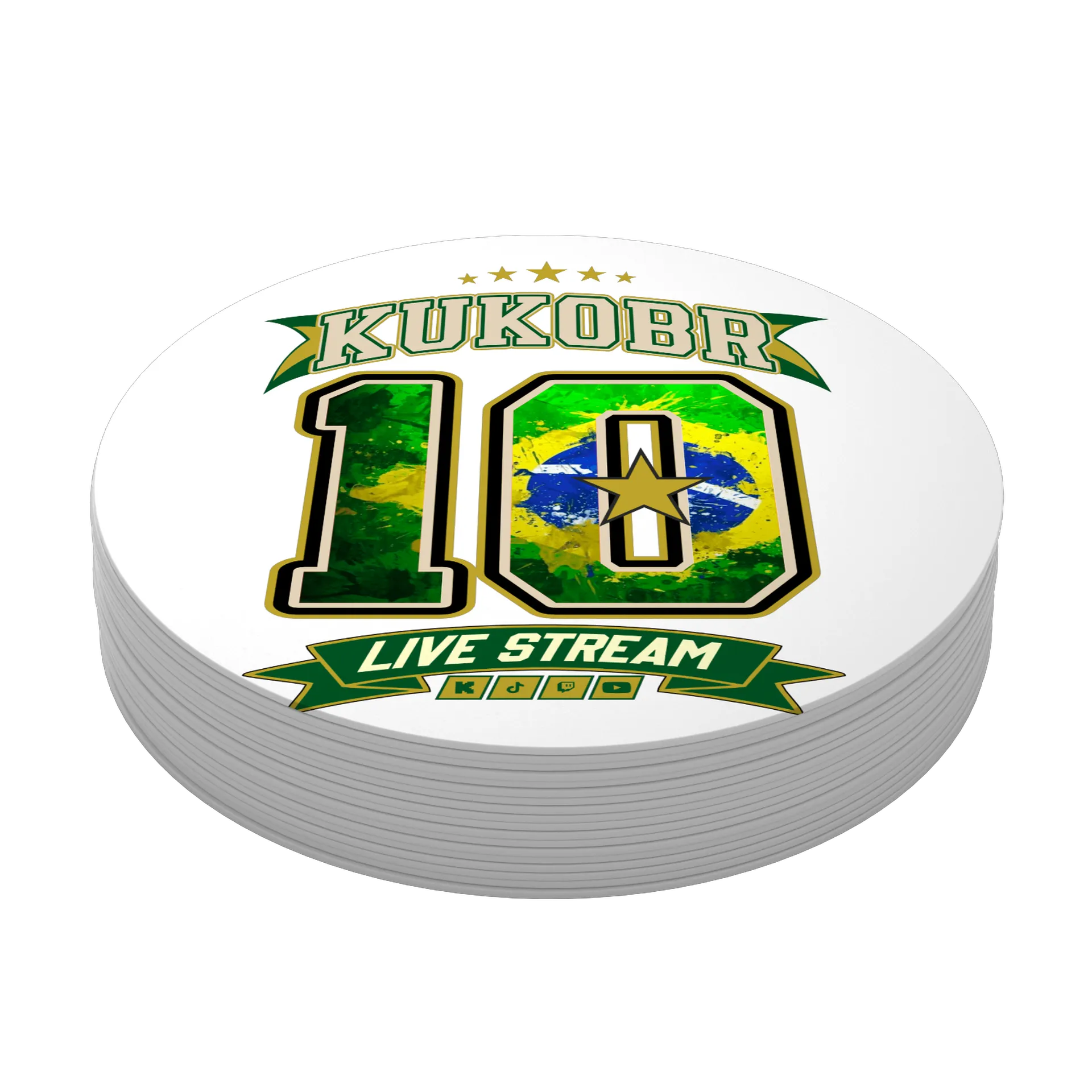 Porta-copo MDF Kukobr 10 Live Stream Brasil - Imagem 4