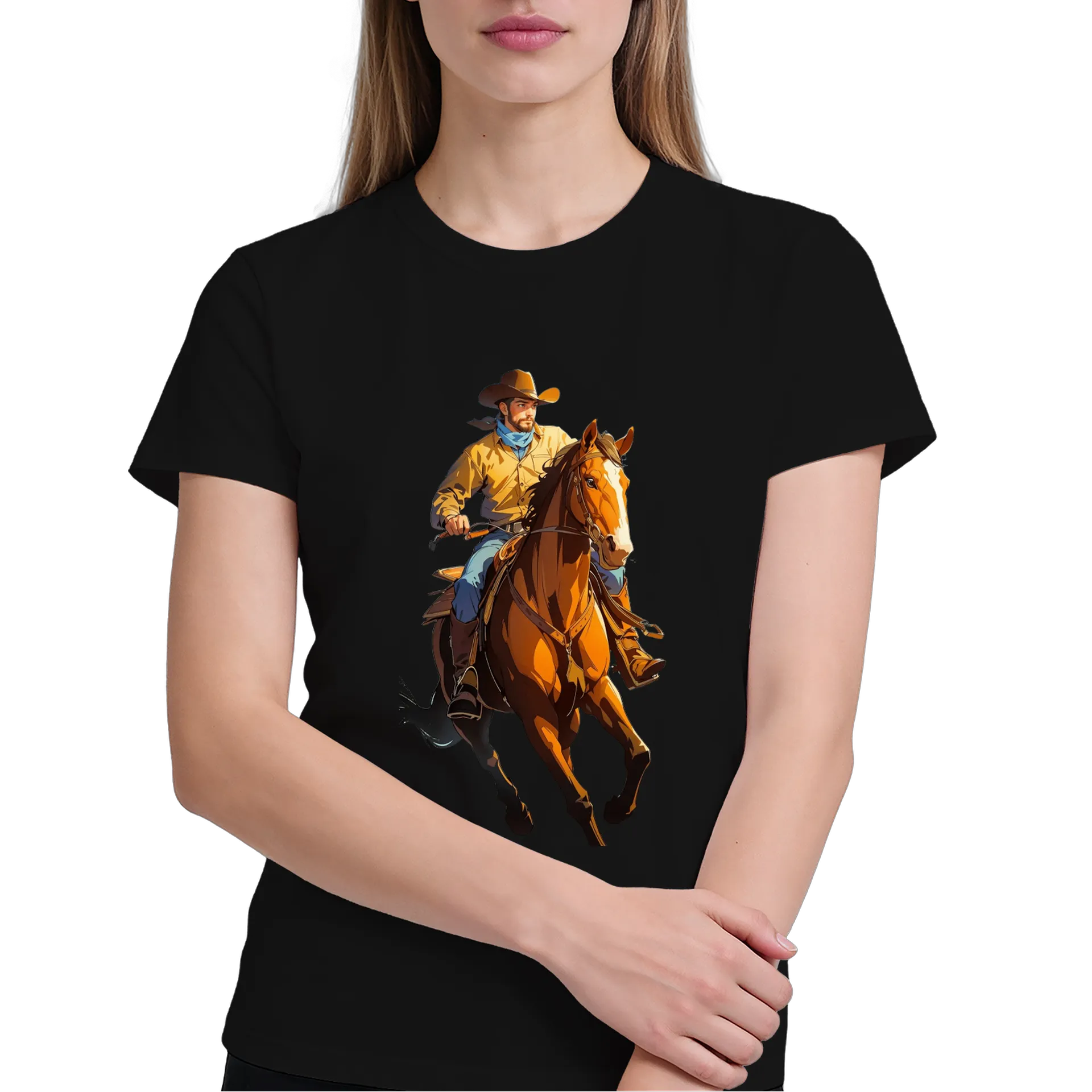 Camiseta Cavaleiro Montado 100% Algodão - Imagem 4