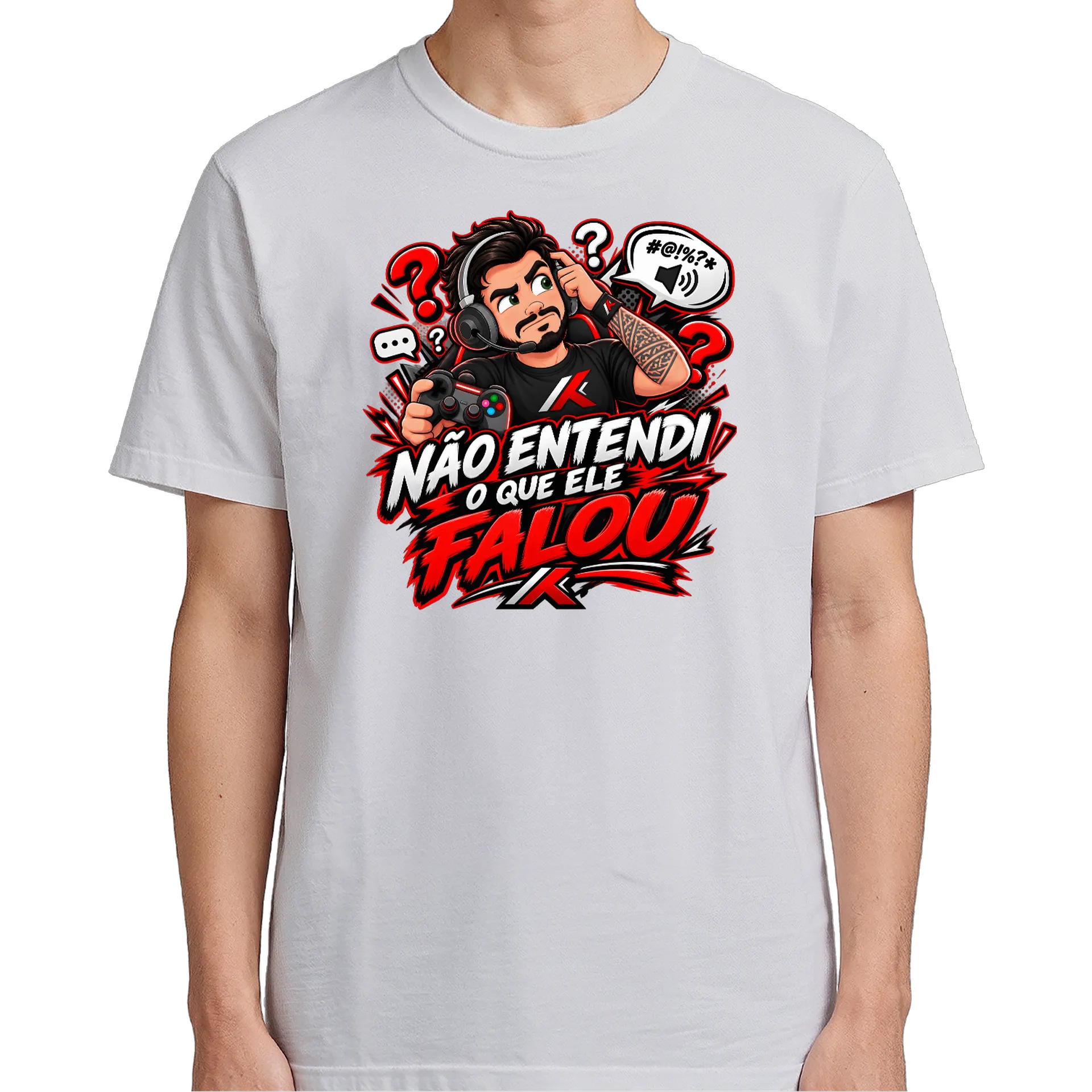 Camiseta Não Entendi O Que Ele FALOU 100% Algodão - Imagem 5