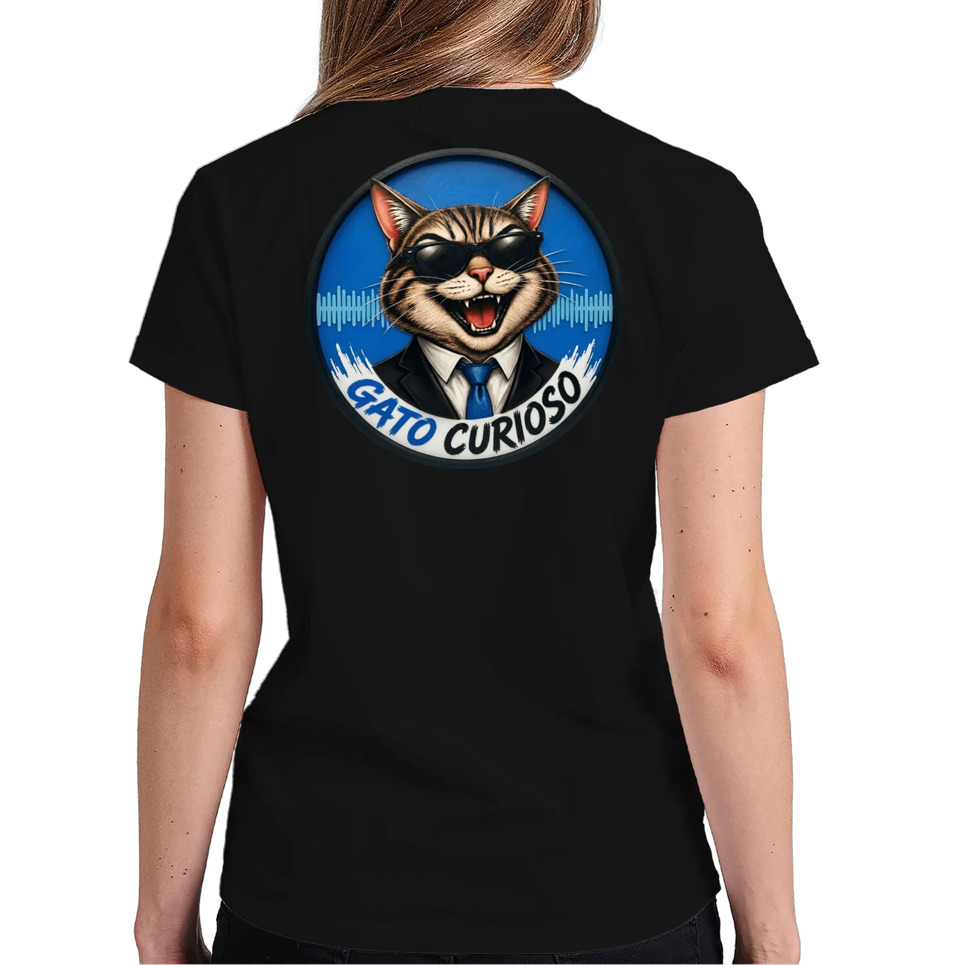 Camiseta personalizada de Gato Curioso  — imagem 5 de 6