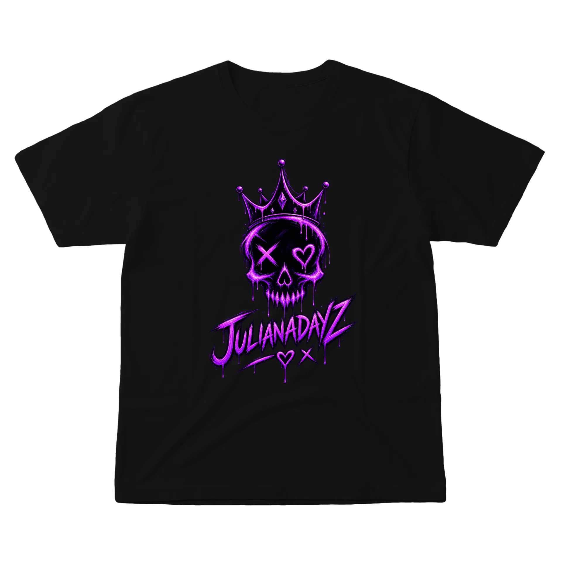 Camiseta Caveira Coroada Roxa - Imagem 1