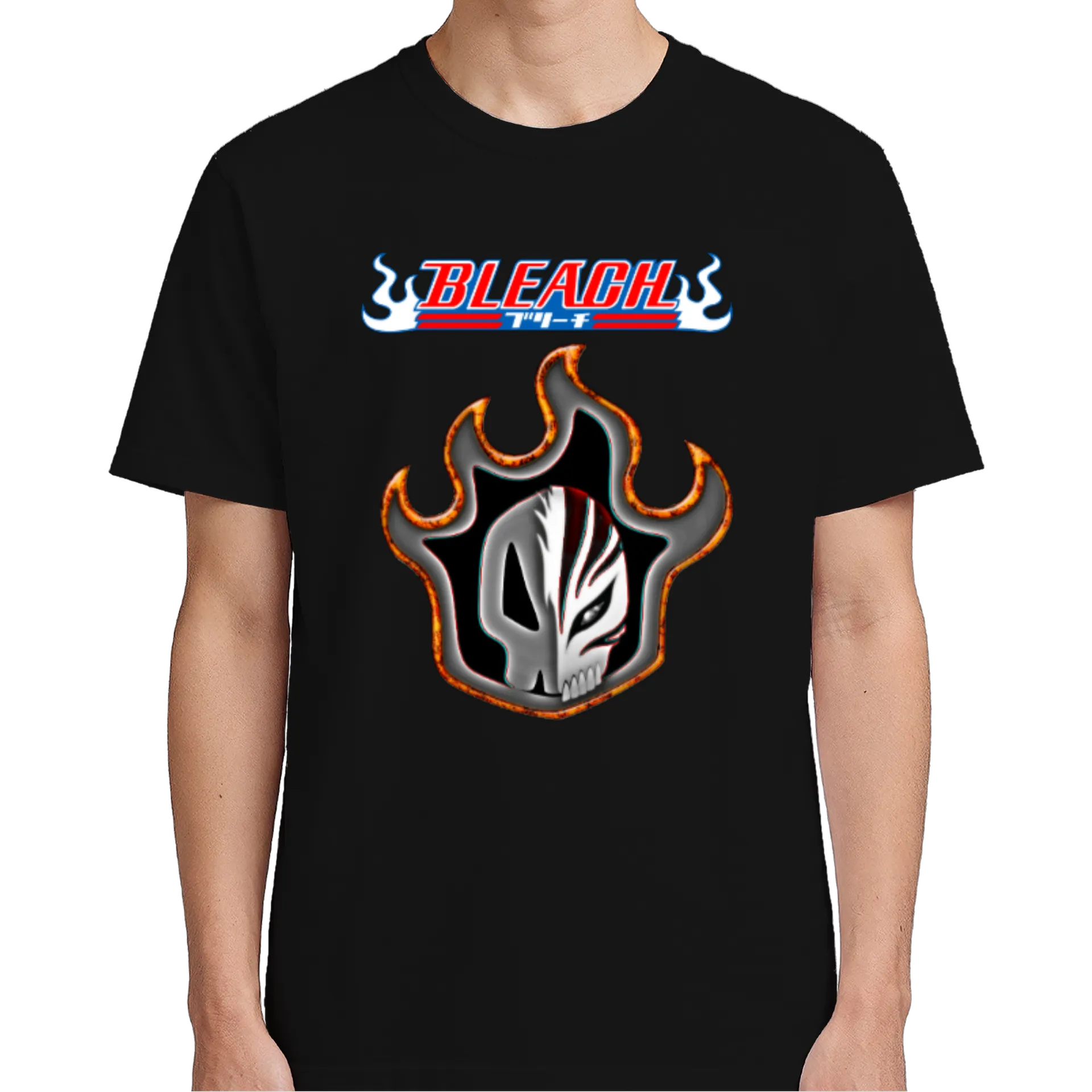 Camiseta Bleach Estampa Chamas 100% Algodão - Imagem 5