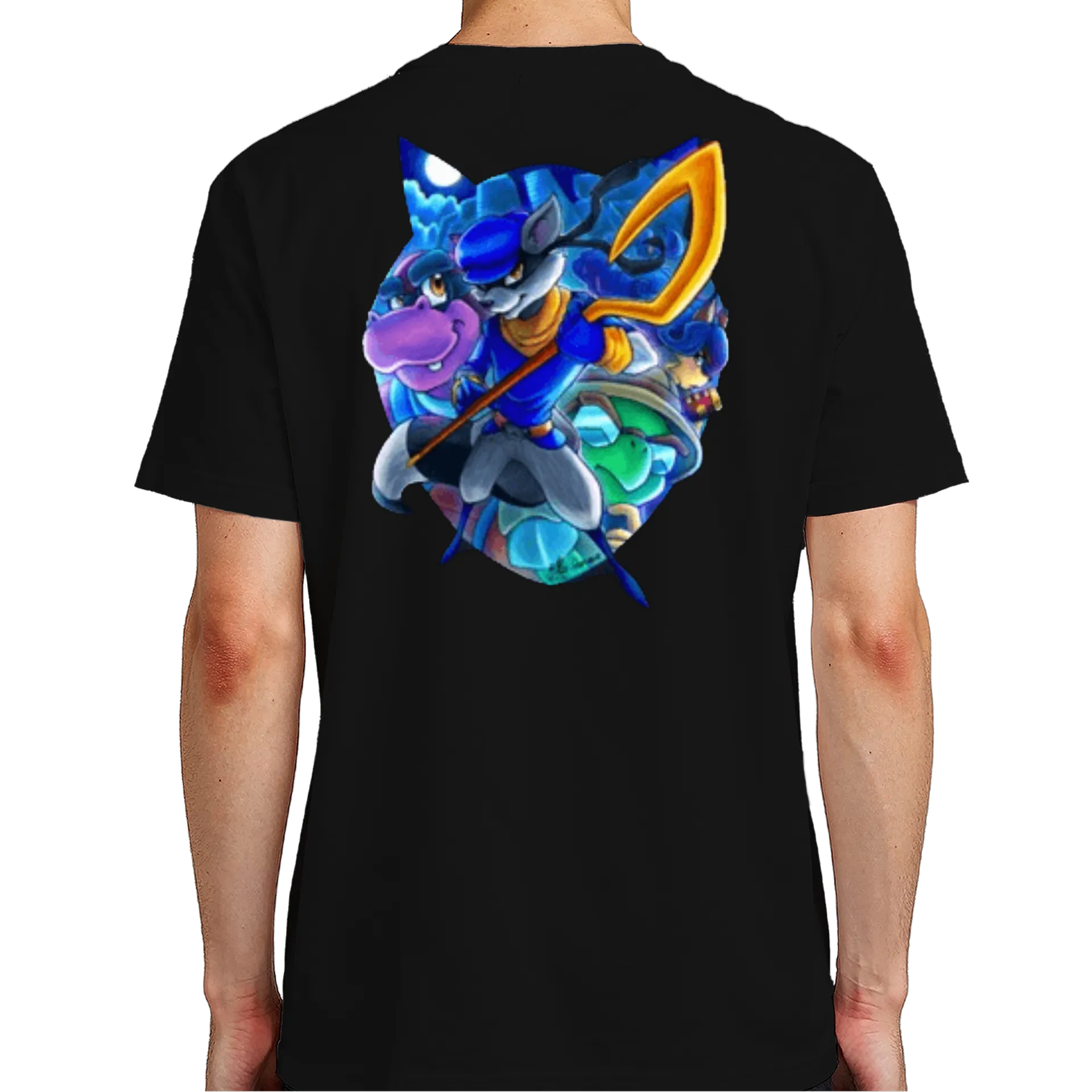 Camiseta Estampa Ladrão Azul 100% Algodão - Imagem 7