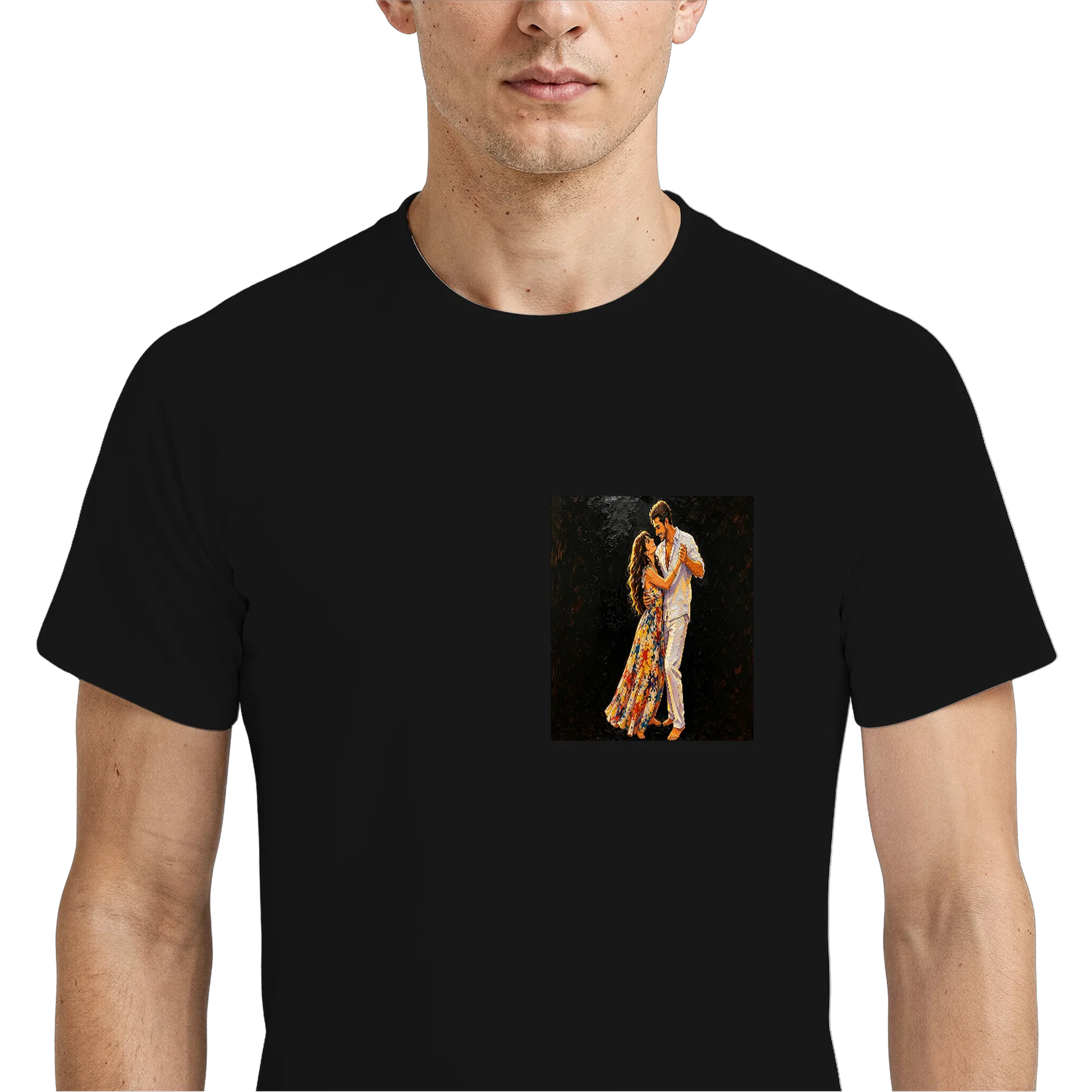 Camiseta Dry Fit Dançarinos Românticos Estampa Artística - Imagem 4