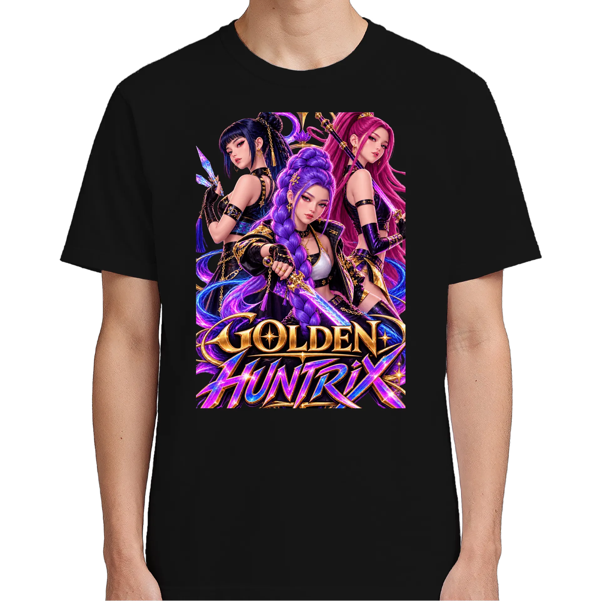 Camiseta Personalizada Huntrix de Essenza Art — imagem 4 de 6